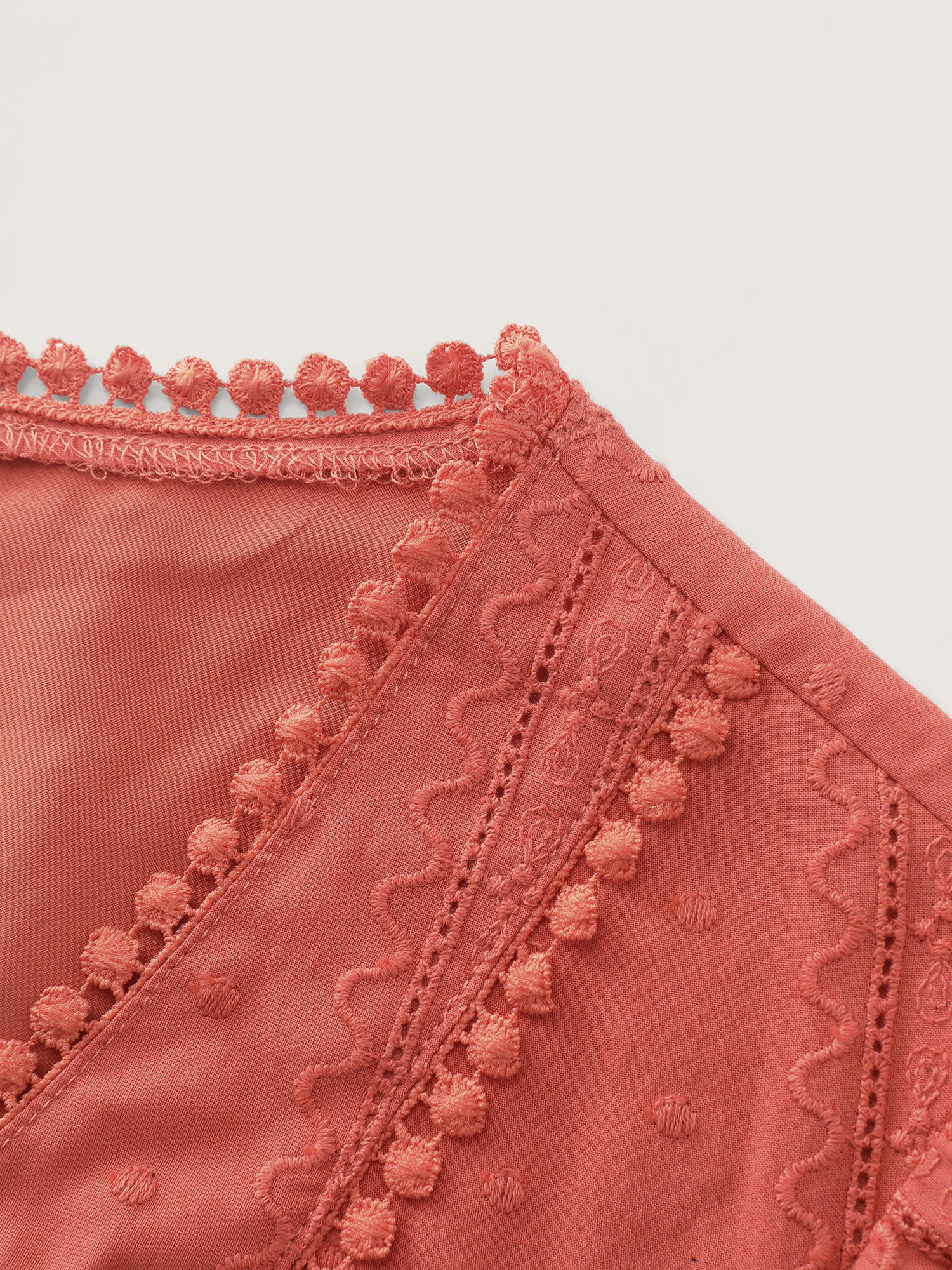 Cotton Breezy Eyelet Textured Blouse - Image 5