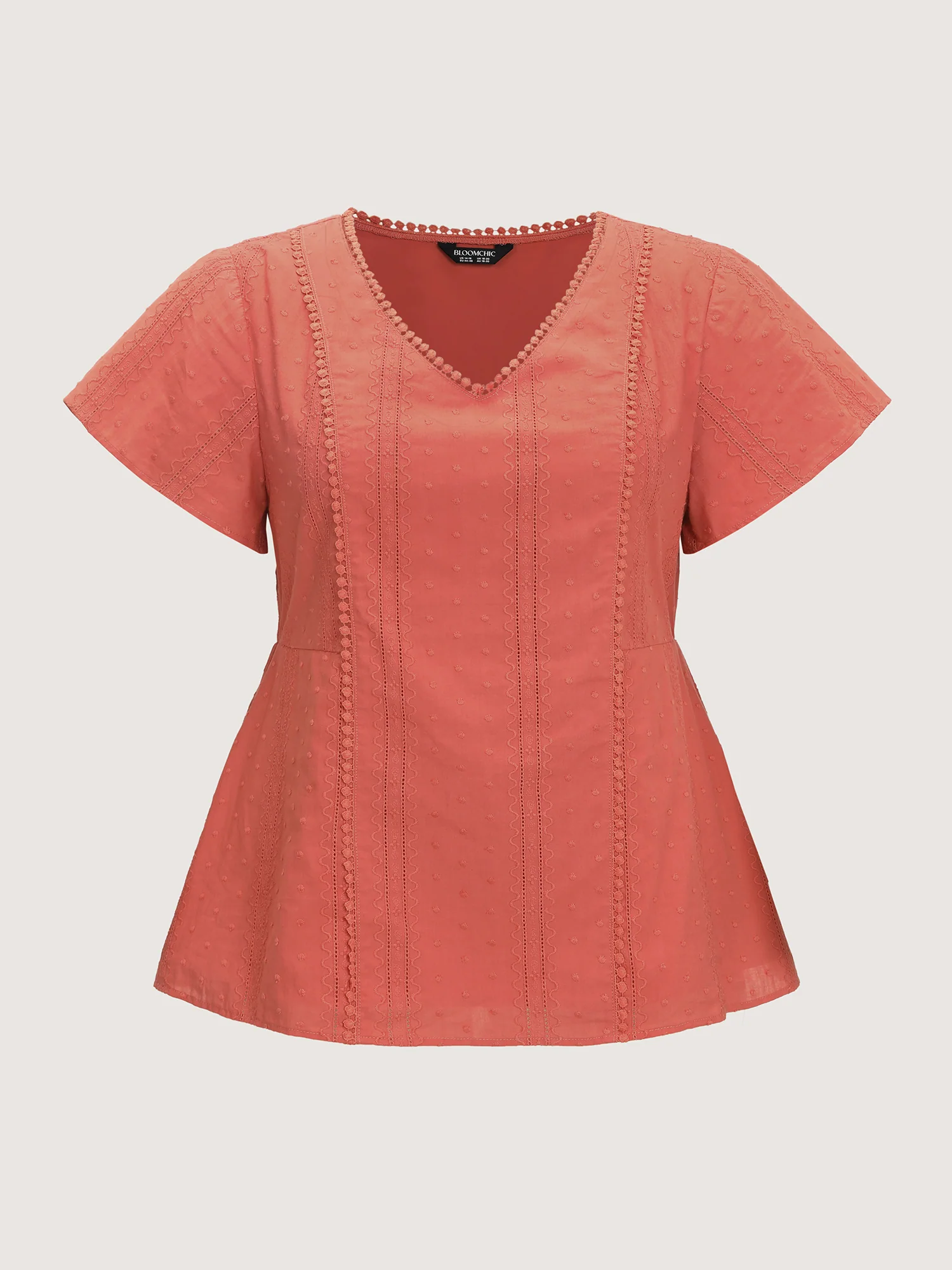 Cotton Breezy Eyelet Textured Blouse - Image 7