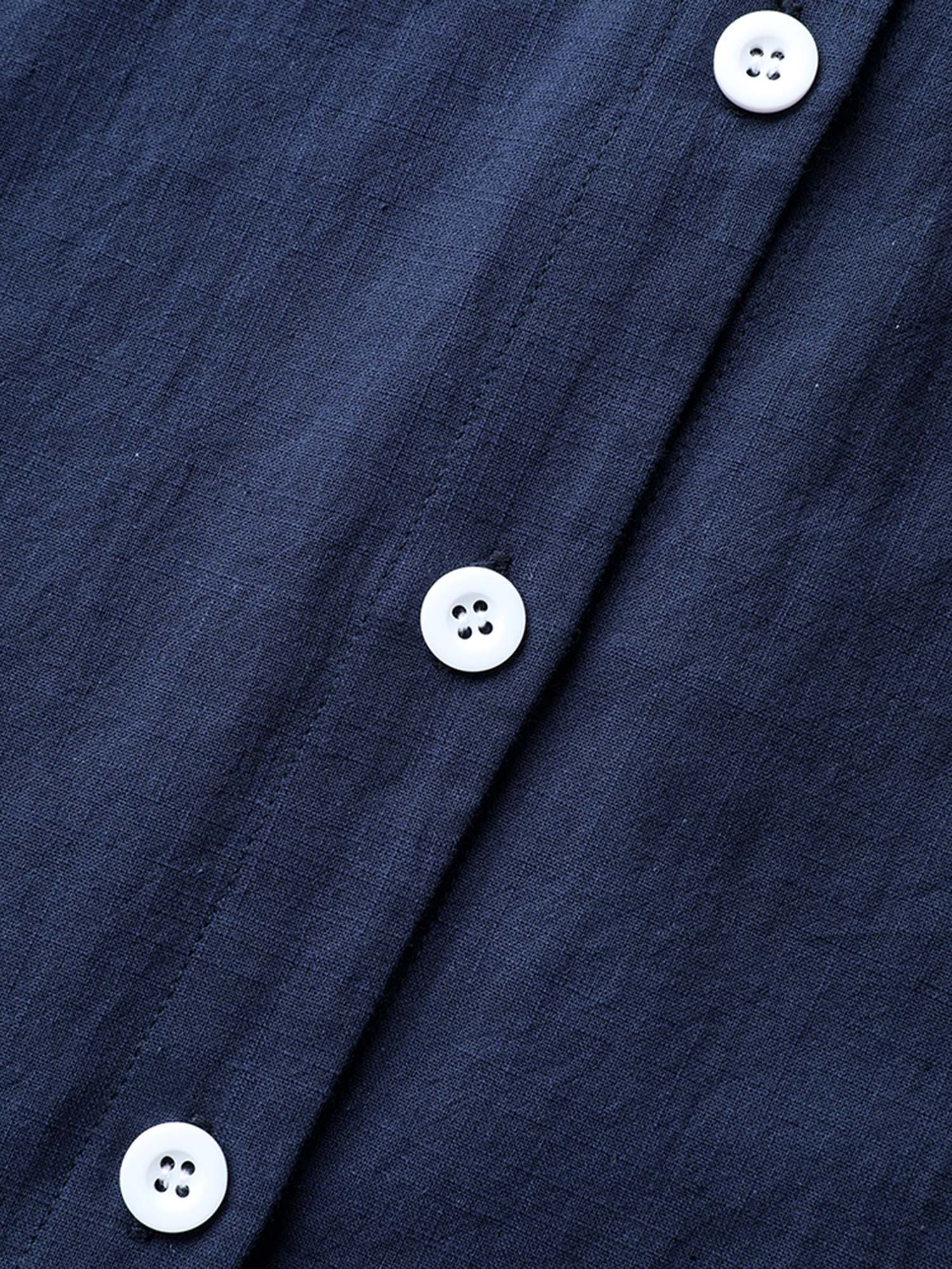 Cotton Collar Button Placket Blouse - Image 5