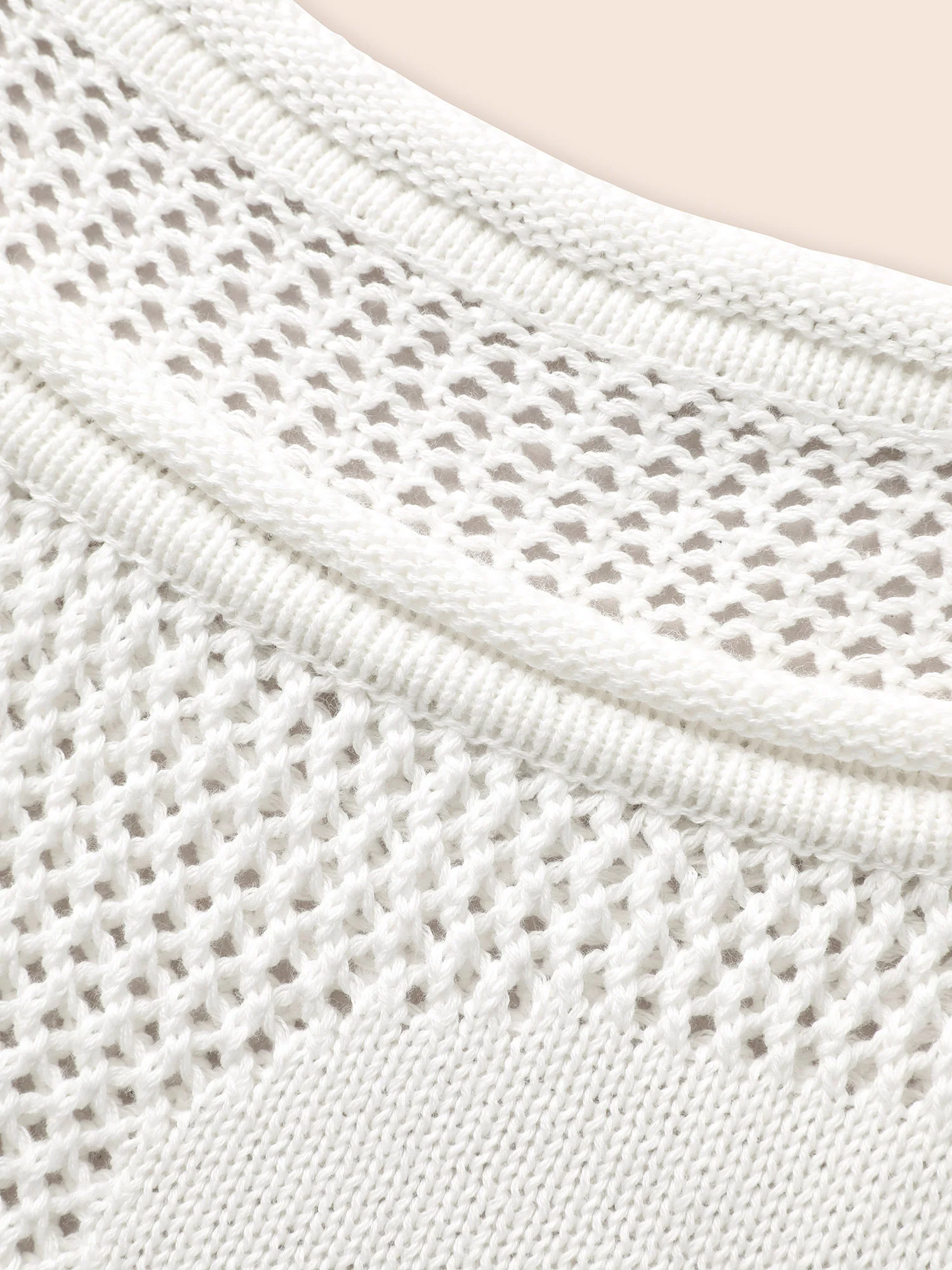 Cotton Crochet Floral Cut Out Pullover - Image 5