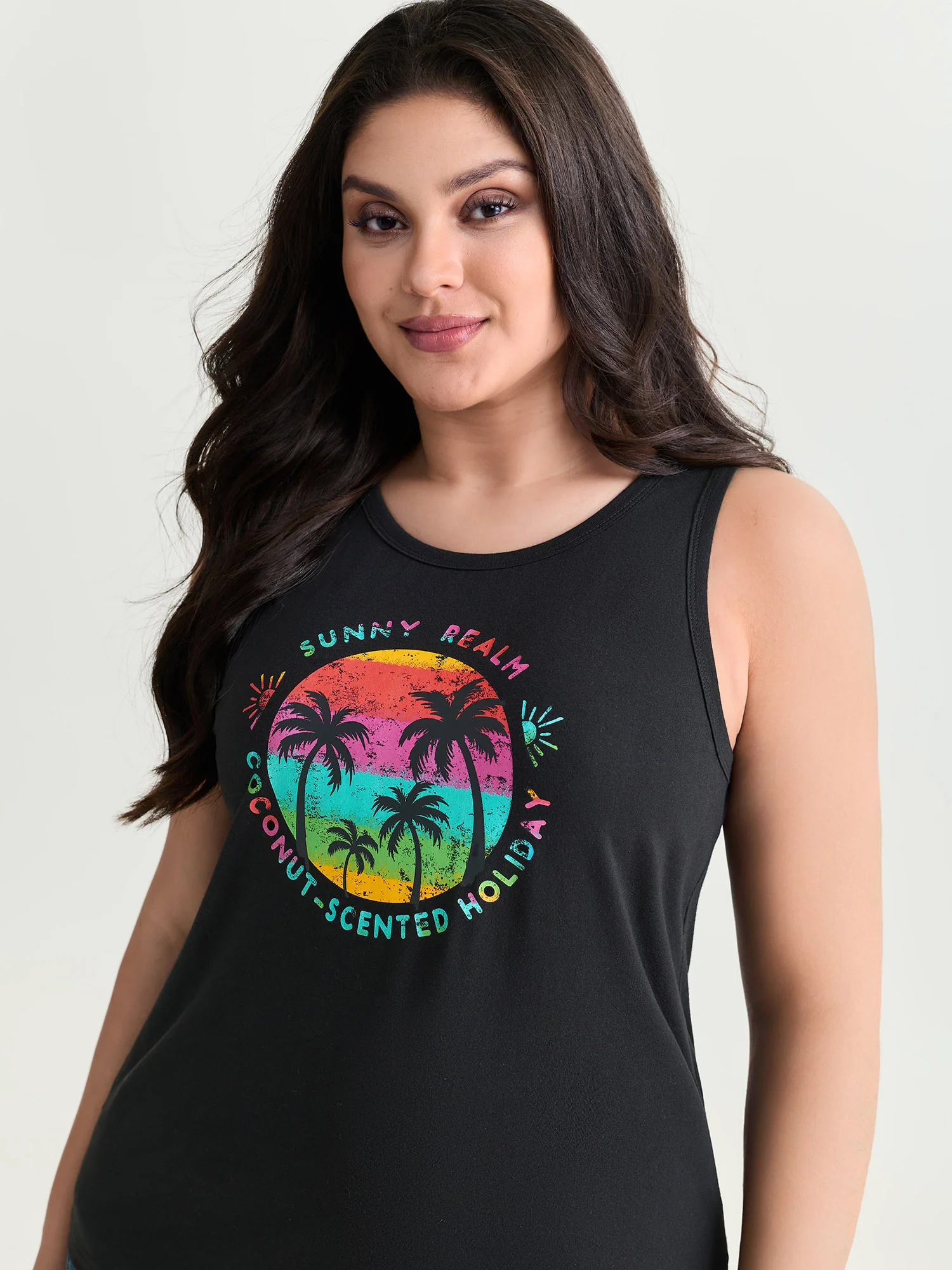 Cotton Island Energy Colorful Motif Tank Top - Image 2
