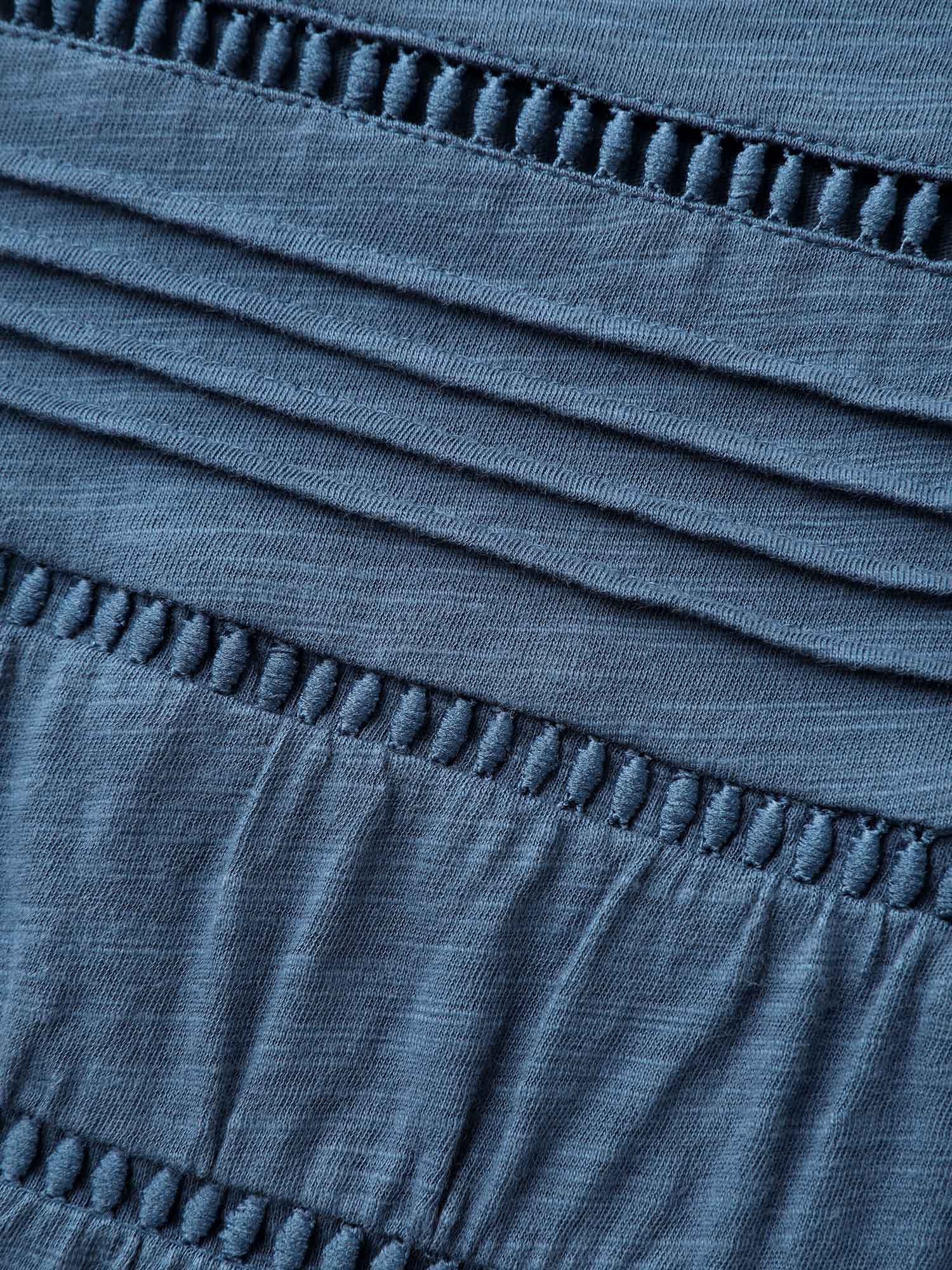 Cotton Lace Spliced Plain Knit Top - Image 16