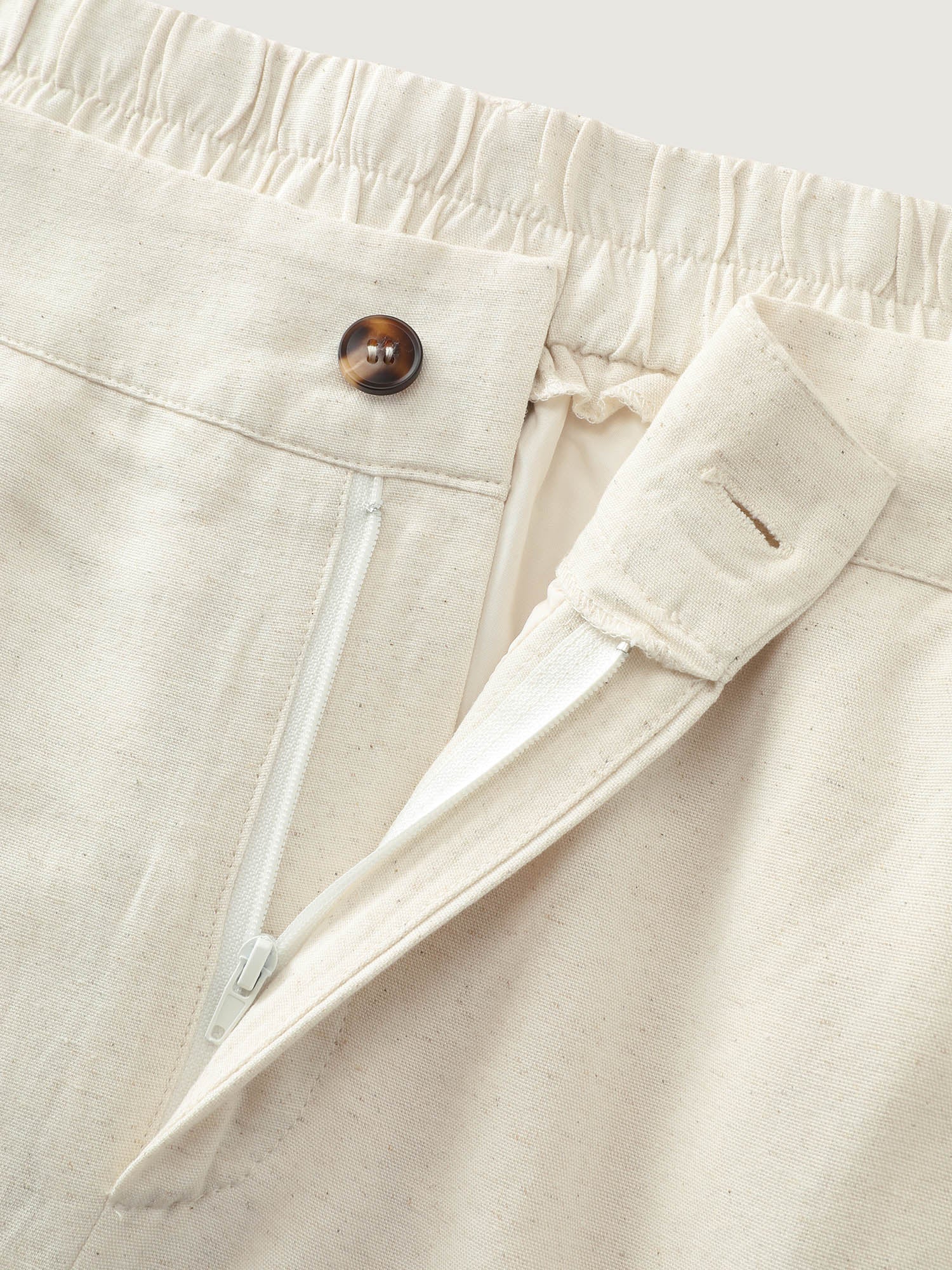 Cotton Linen Blend Wide-Leg Pants - Image 6