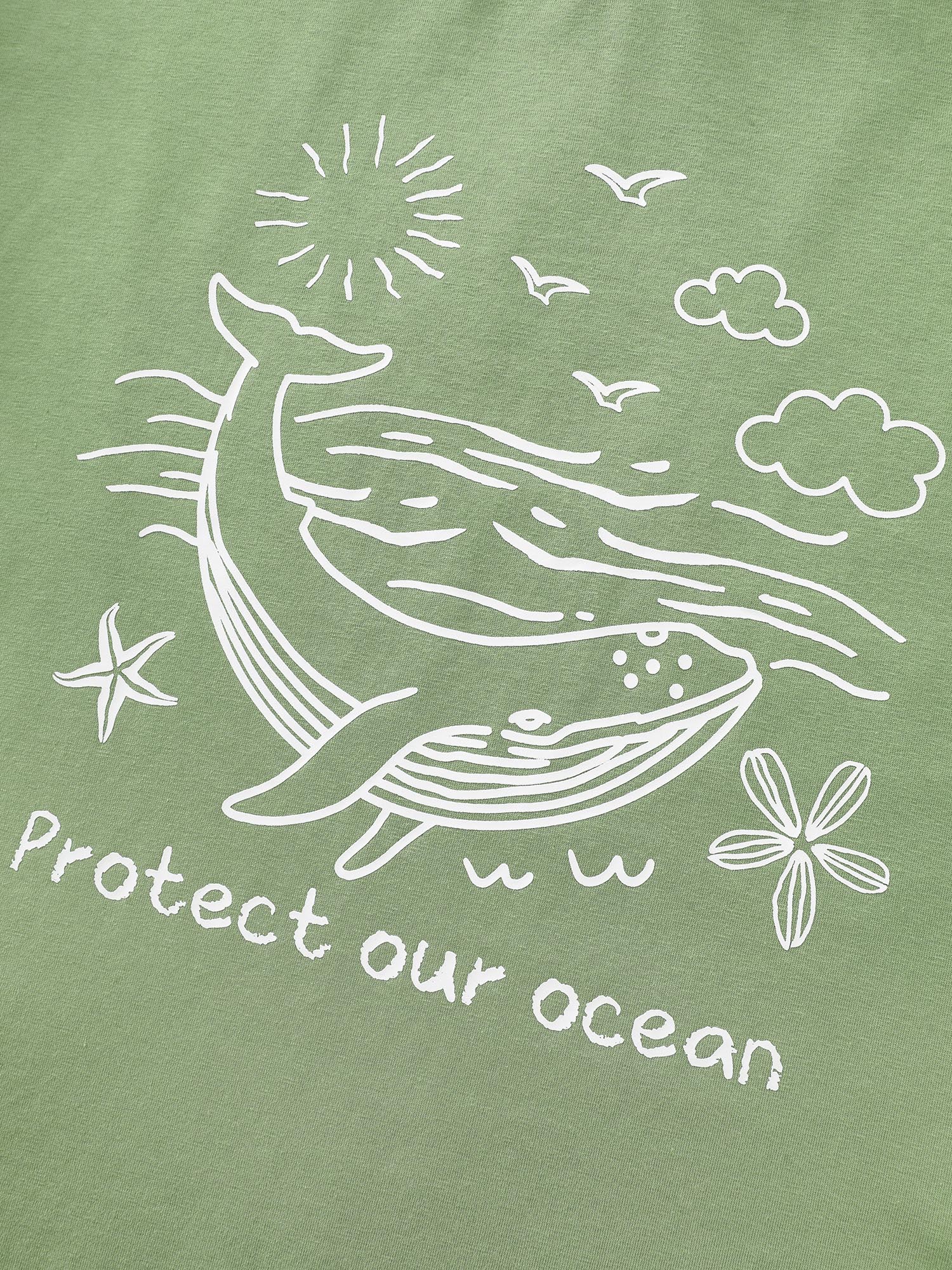Cotton Ocean-Friendly Cotton Plain T-Shirt - Image 5
