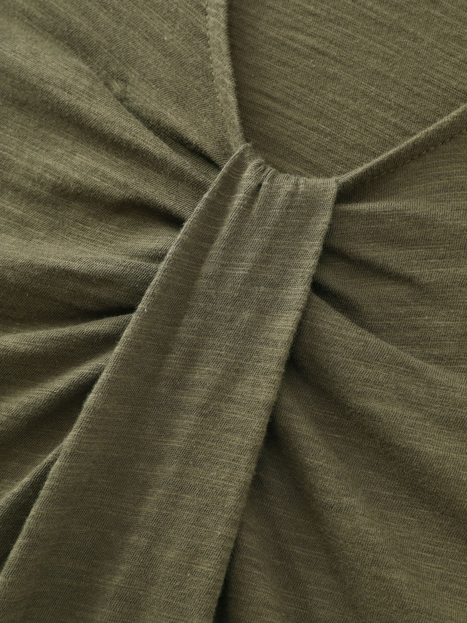 Cotton Open Back Detail T-Shirt - Image 5