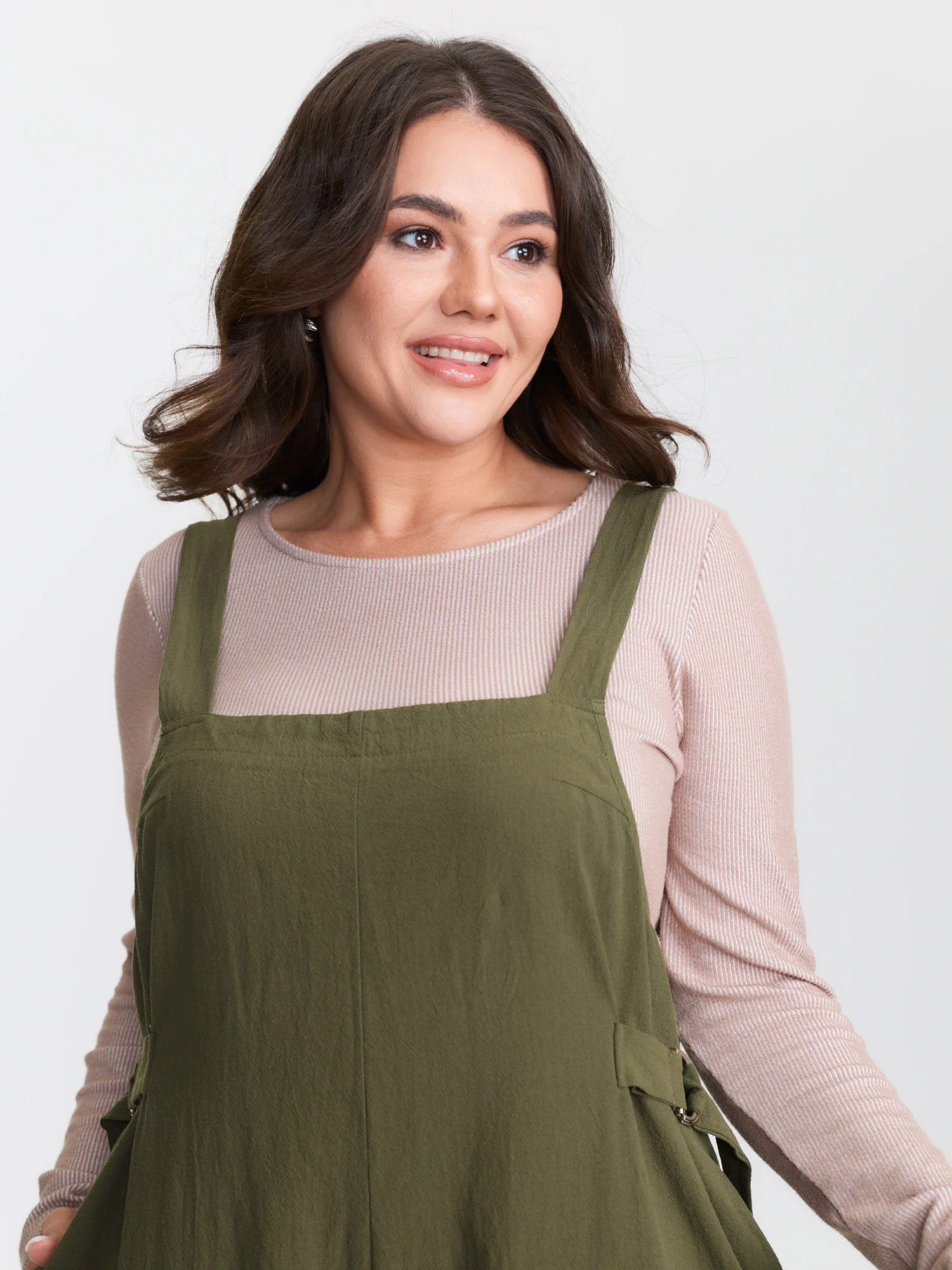 Cotton Pockets Wide Leg Jumpsuit - Image 2