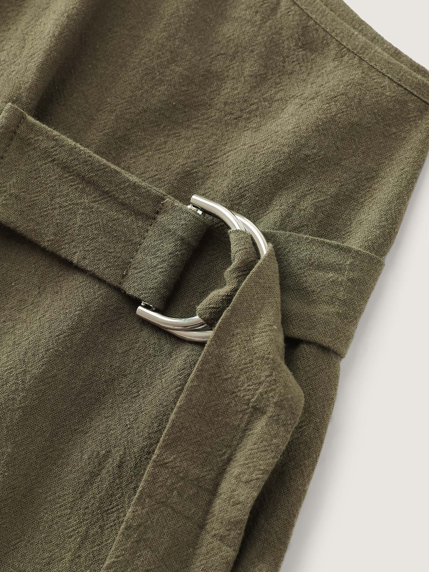 Cotton Pockets Wide Leg Jumpsuit - Image 6