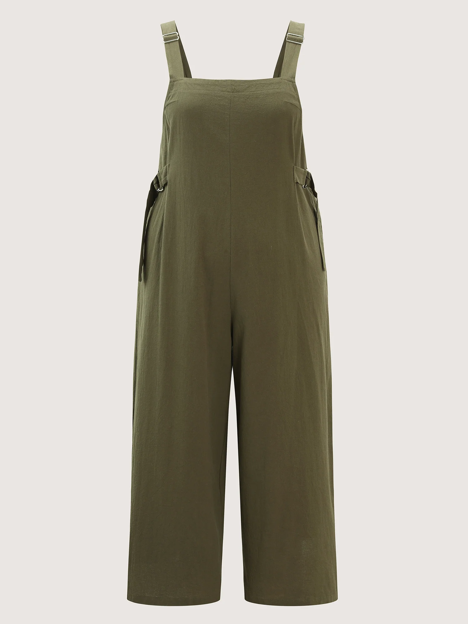 Cotton Pockets Wide Leg Jumpsuit - Image 8