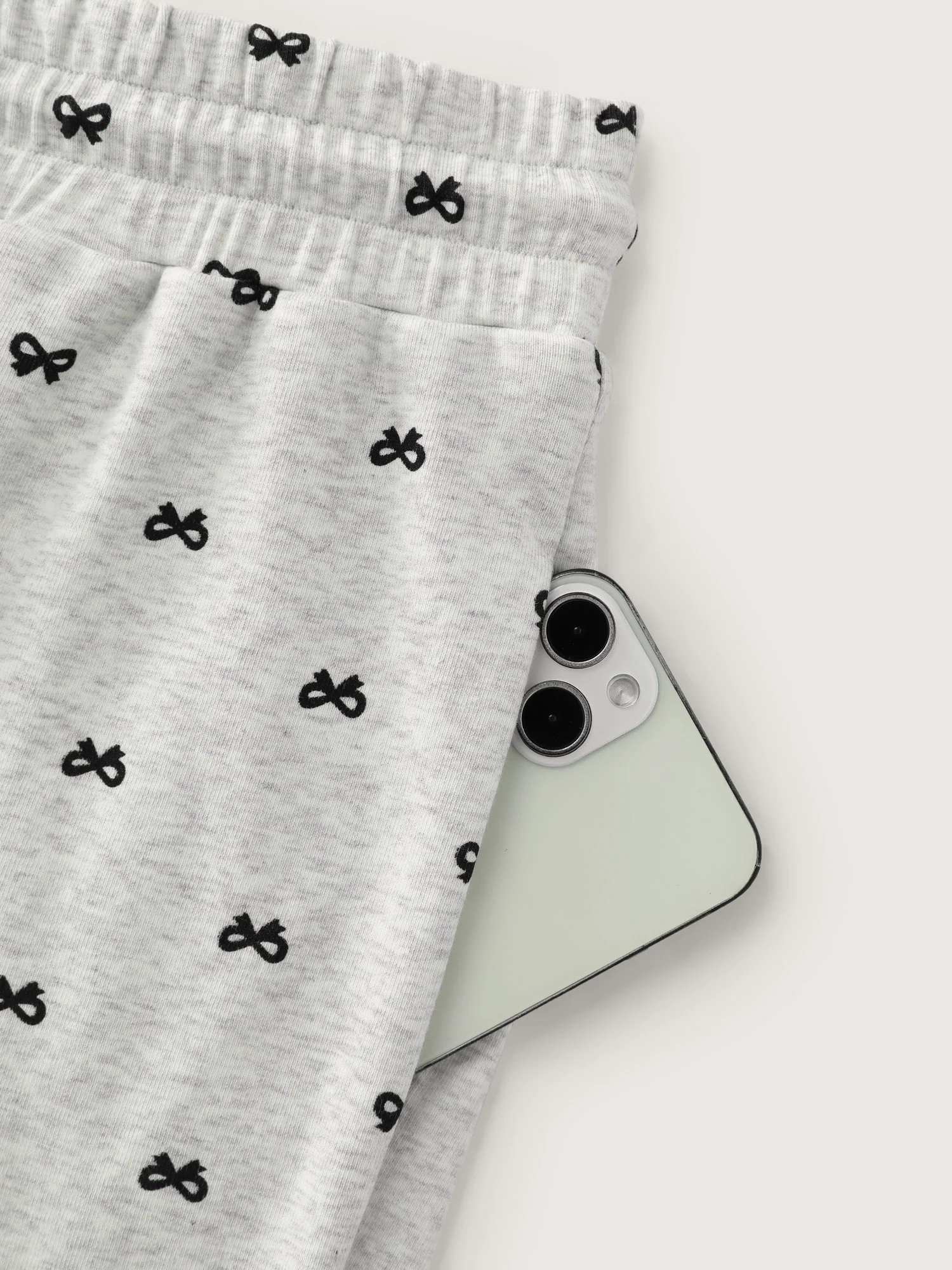 Cotton Polka Dots Heather Drawstring Lounge Pants - Image 6