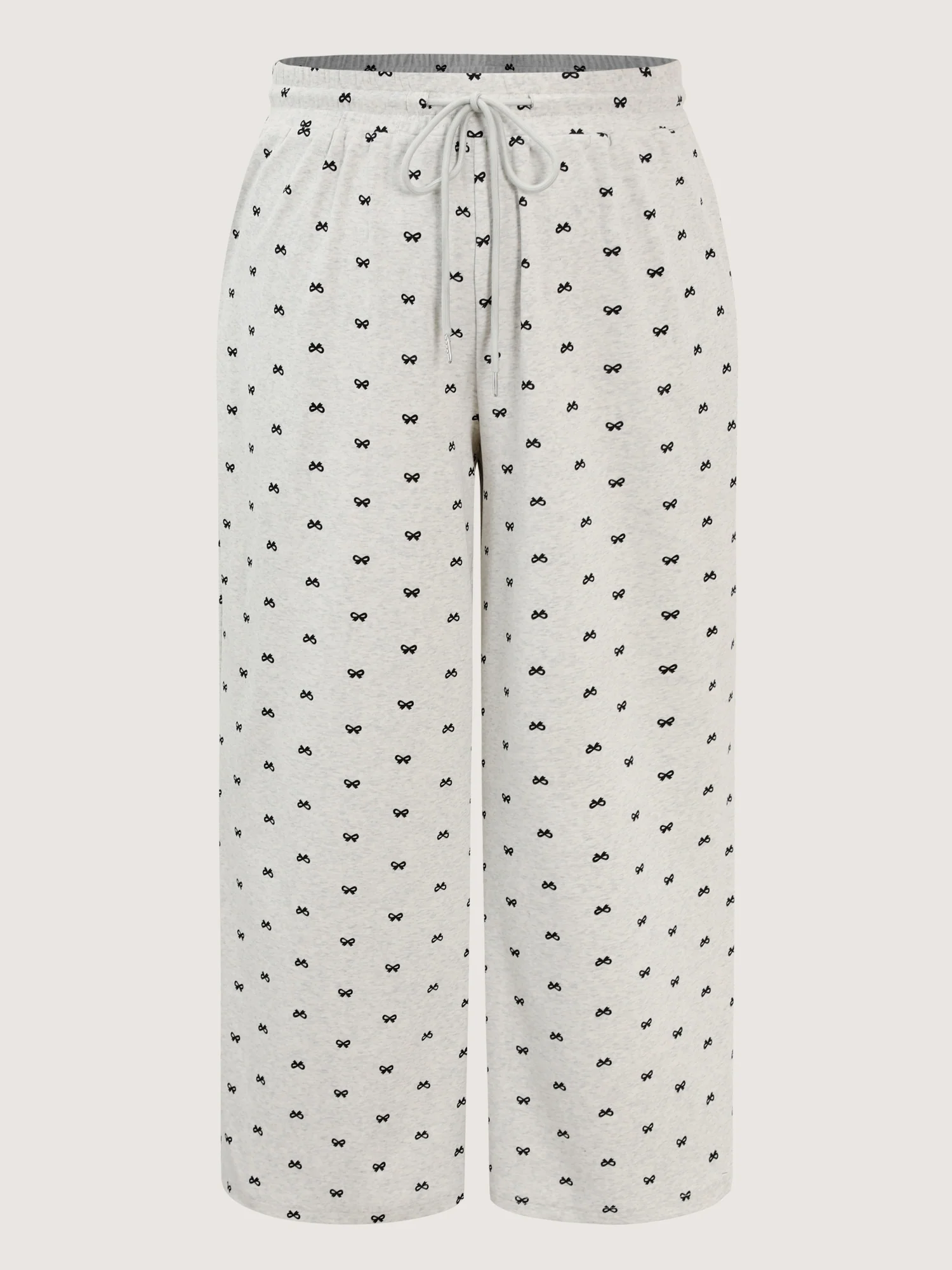 Cotton Polka Dots Heather Drawstring Lounge Pants - Image 8