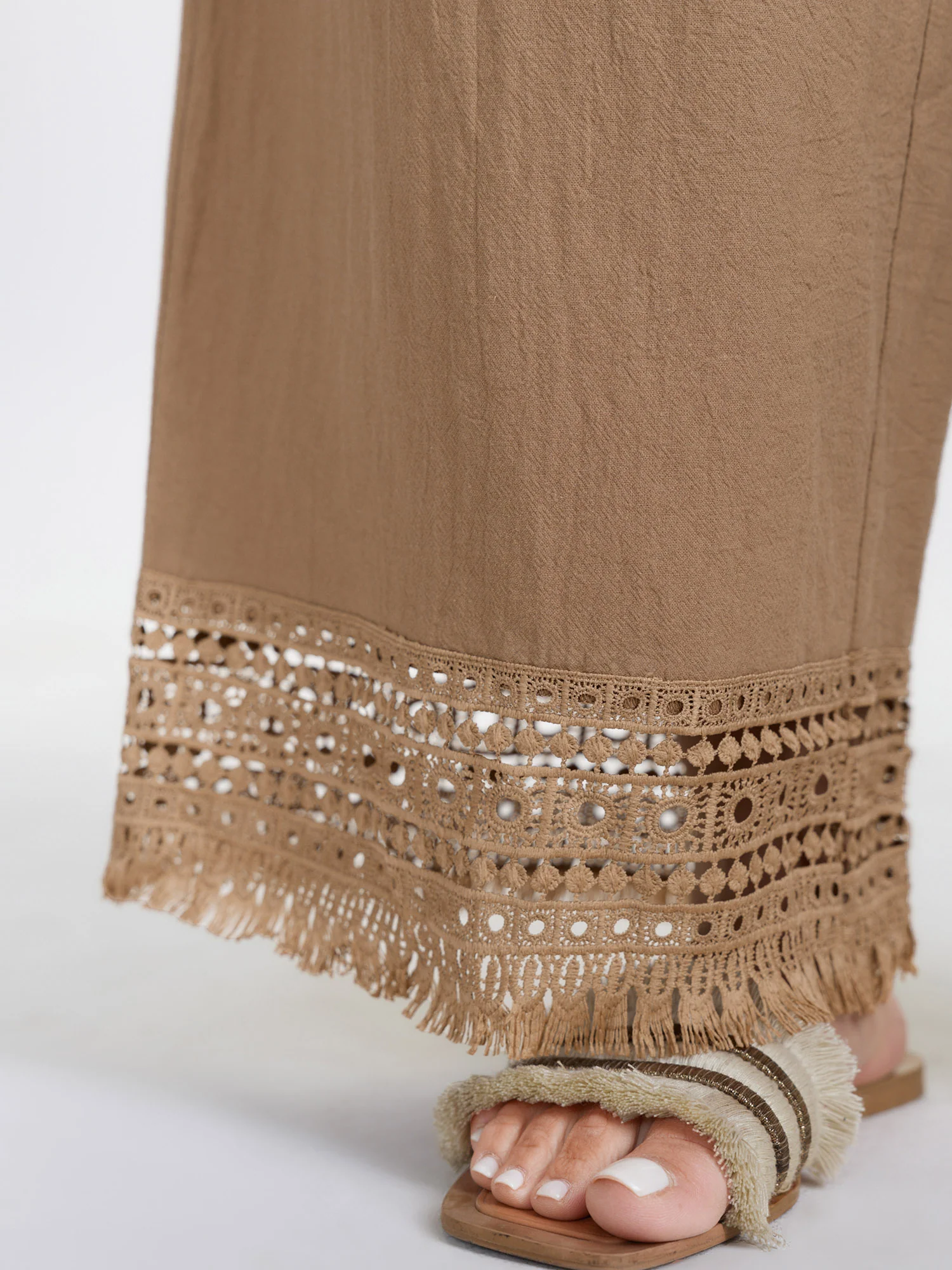 Cotton Pull-On Straight Leg Pants - Image 5