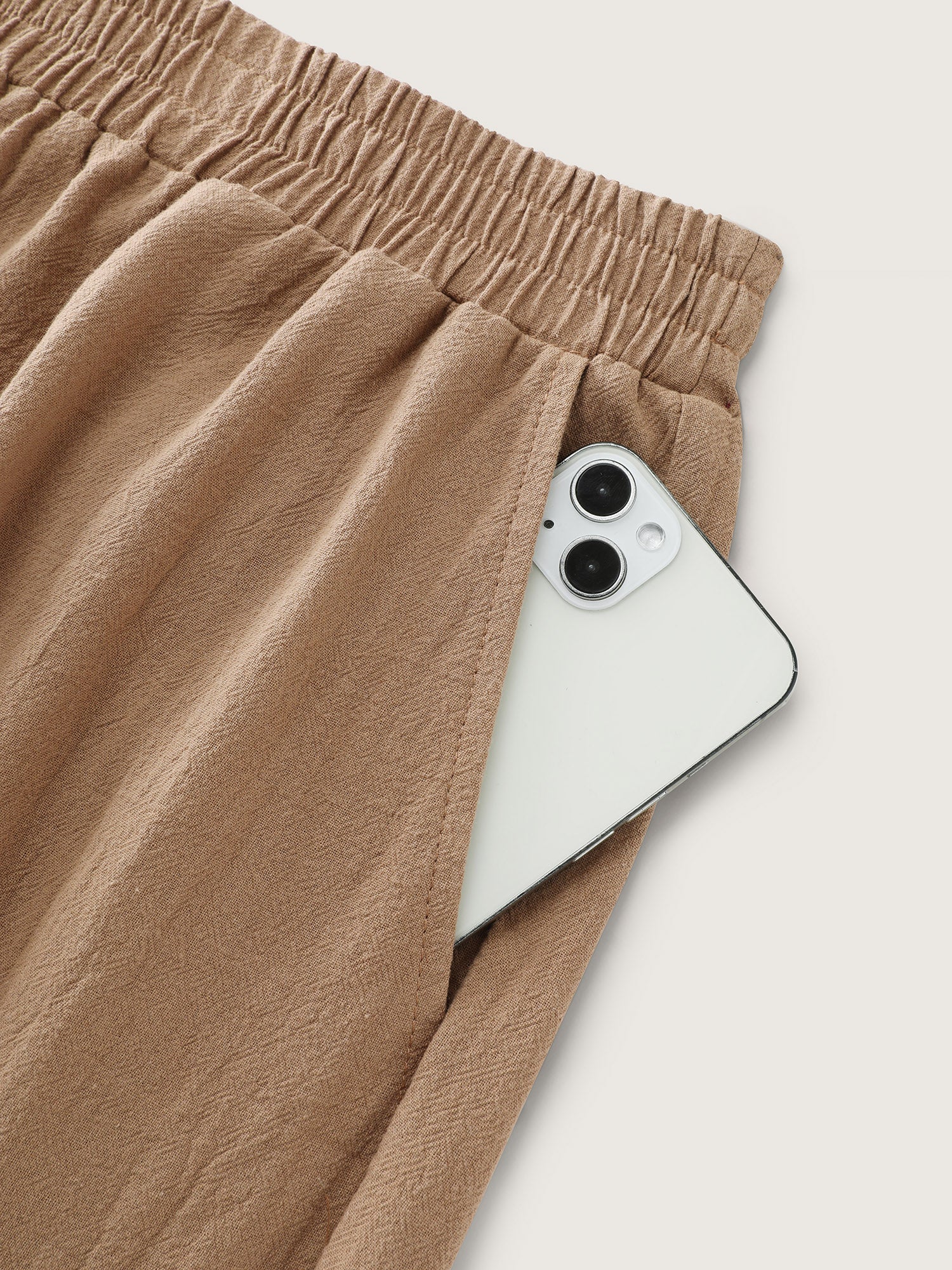 Cotton Pull-On Straight Leg Pants - Image 8