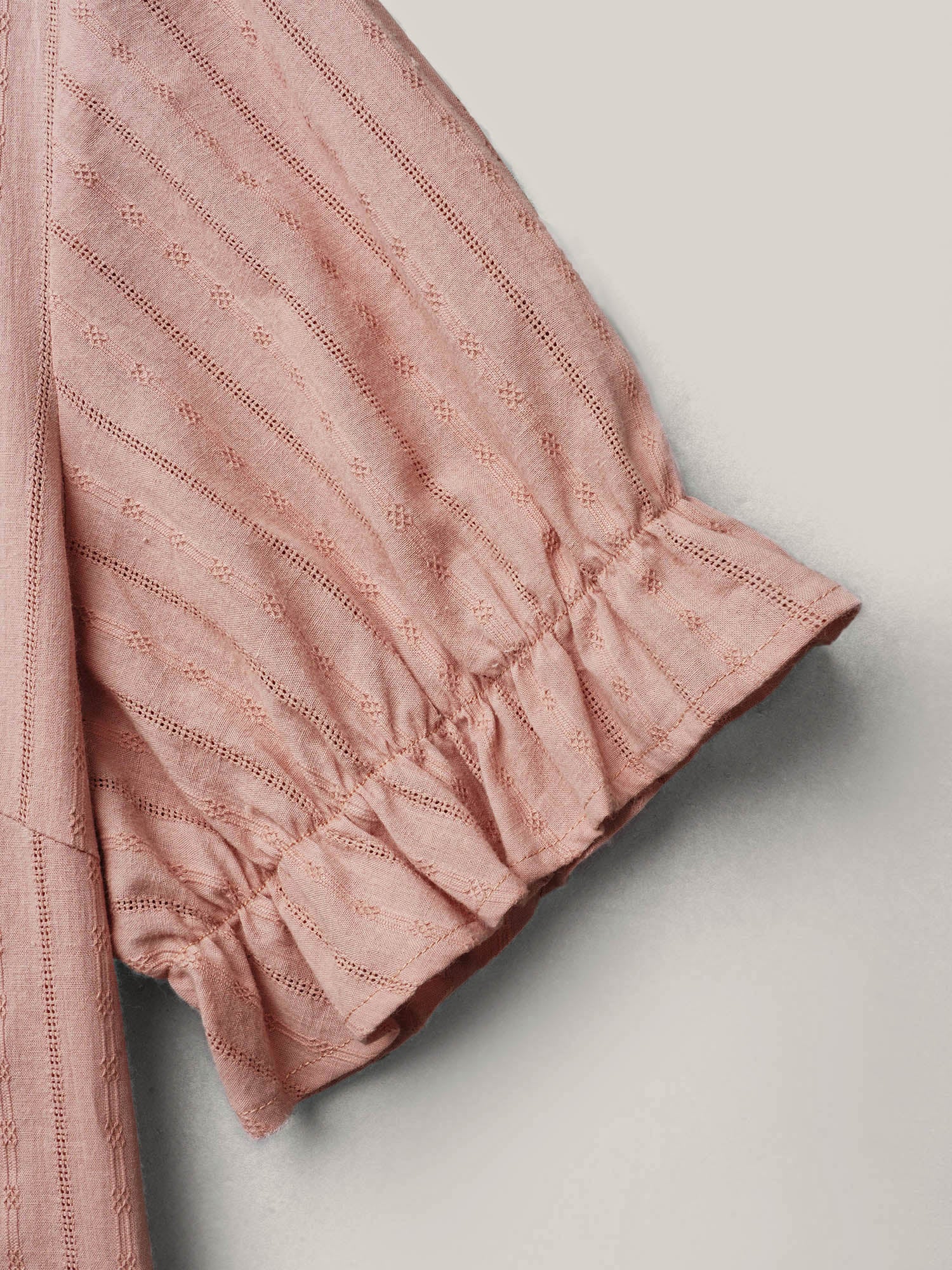 Cotton Square Neck Ruffled Sleeve Shirt - Image 14