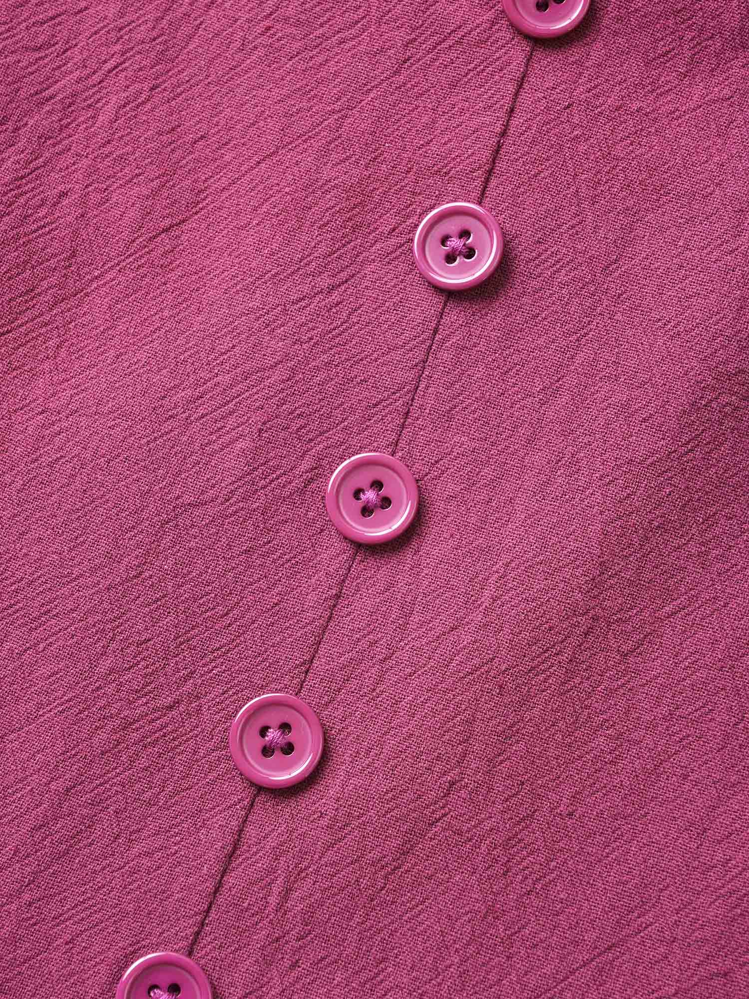 Cotton Square Neckline Midi Dress - Image 5