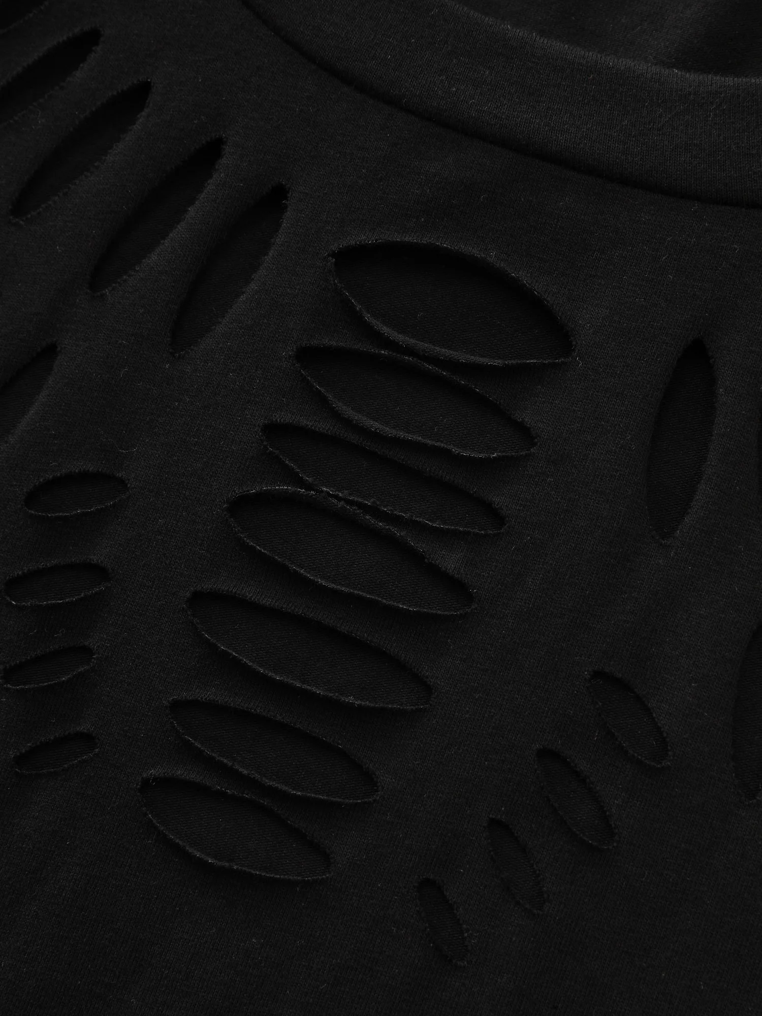 Cotton Stretchy Cut-Out Neckline Plain T-Shirt - Image 7