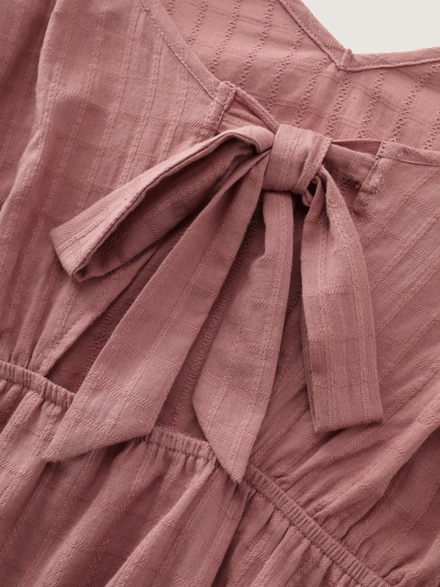 Cotton Stretchy Ruffled Sleeve Fit-And-Flare Blouse - Image 6