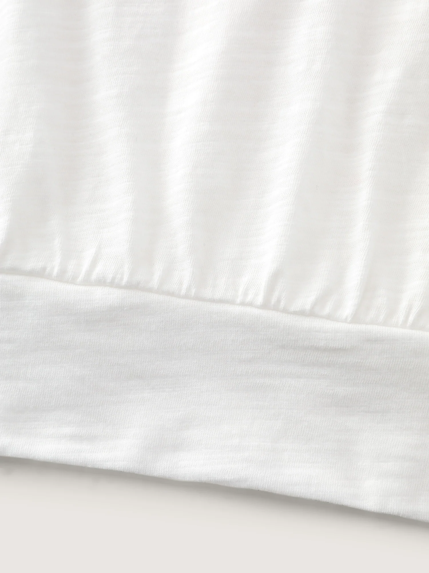 Cotton Stretechy Shoulder Cut-Out T-Shirt - Image 7