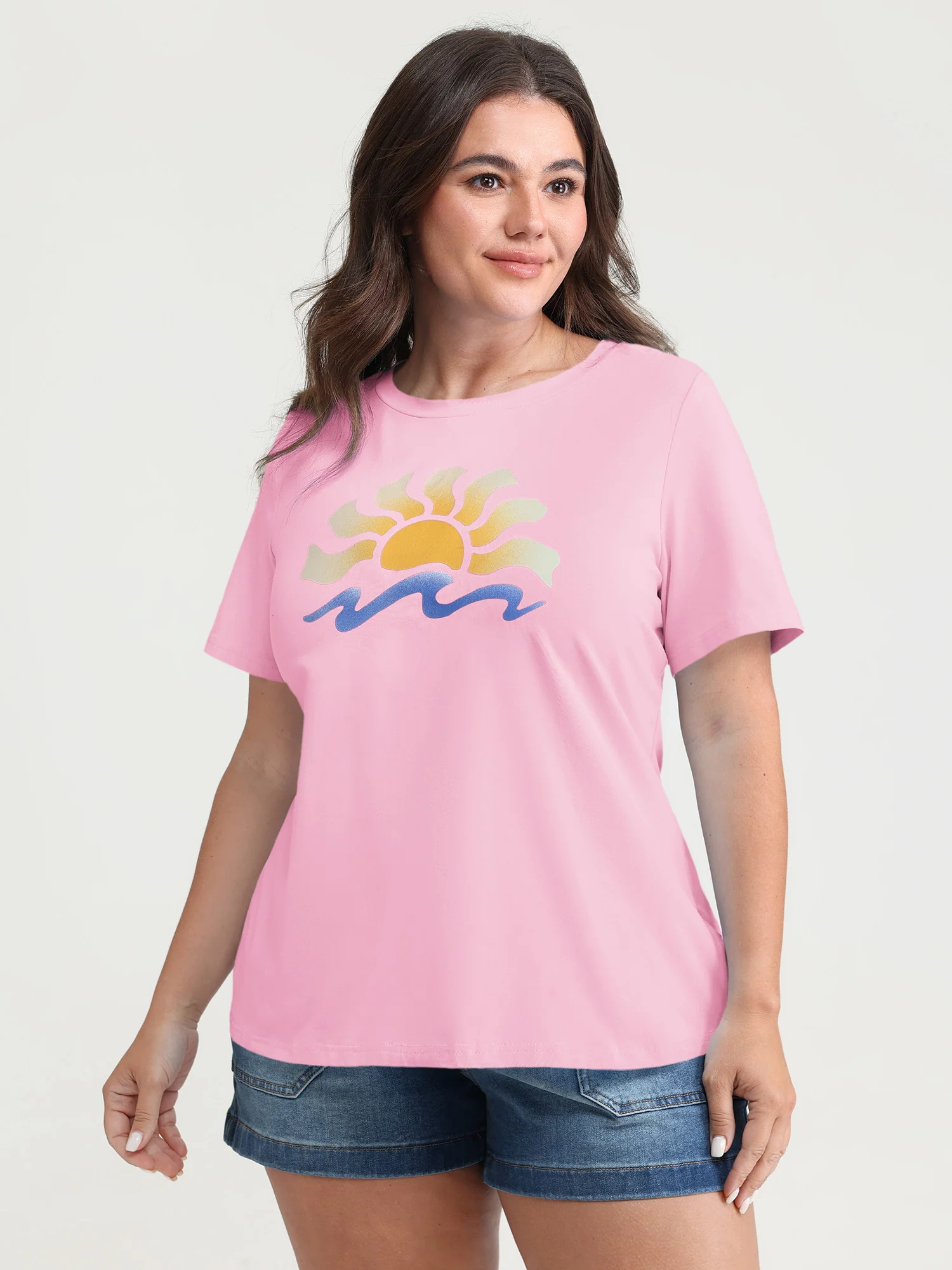 Cotton Sun Approved Crew Neck T-Shirt - Image 10