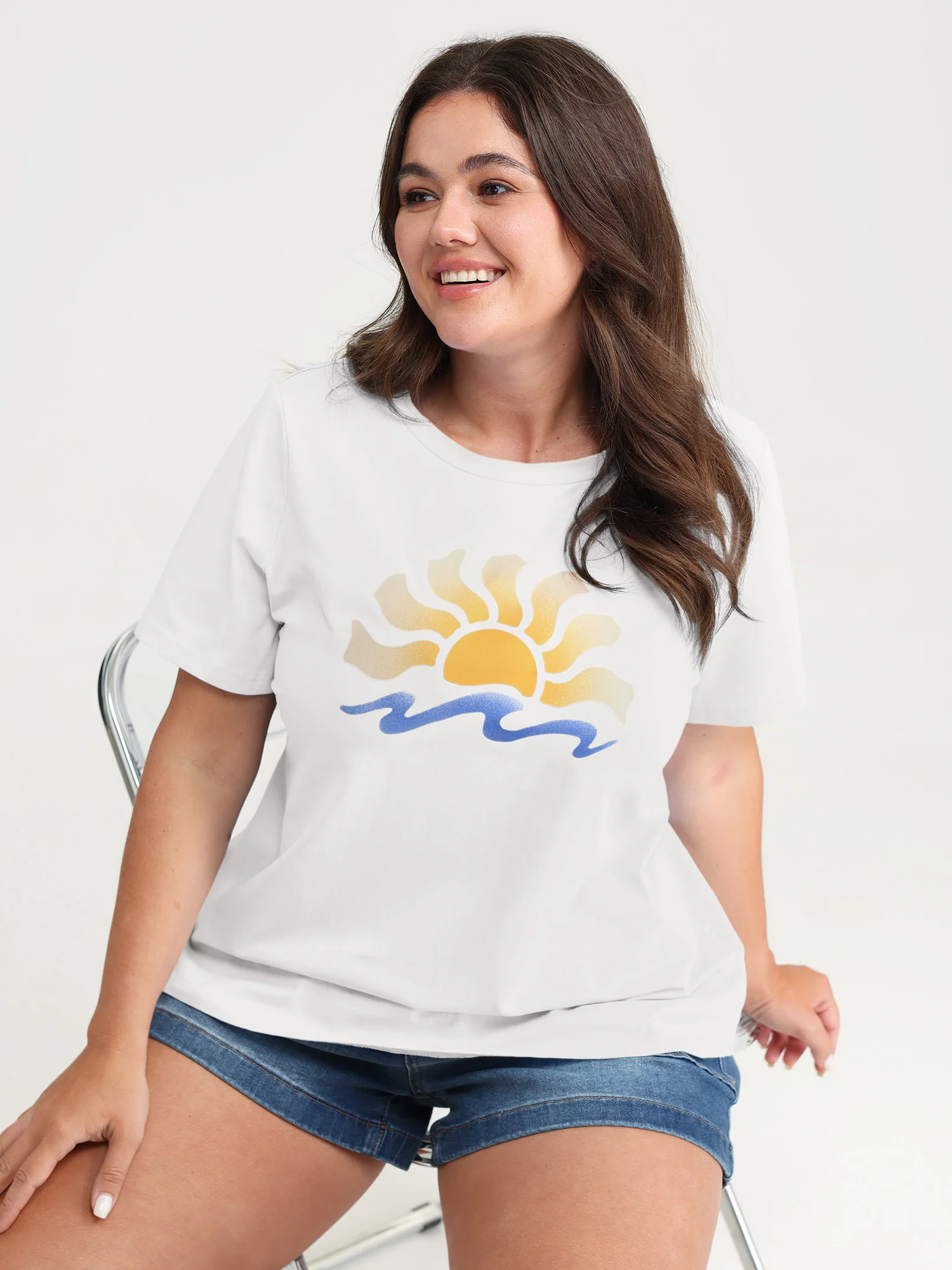 Cotton Sun Approved Crew Neck T-Shirt - Image 13