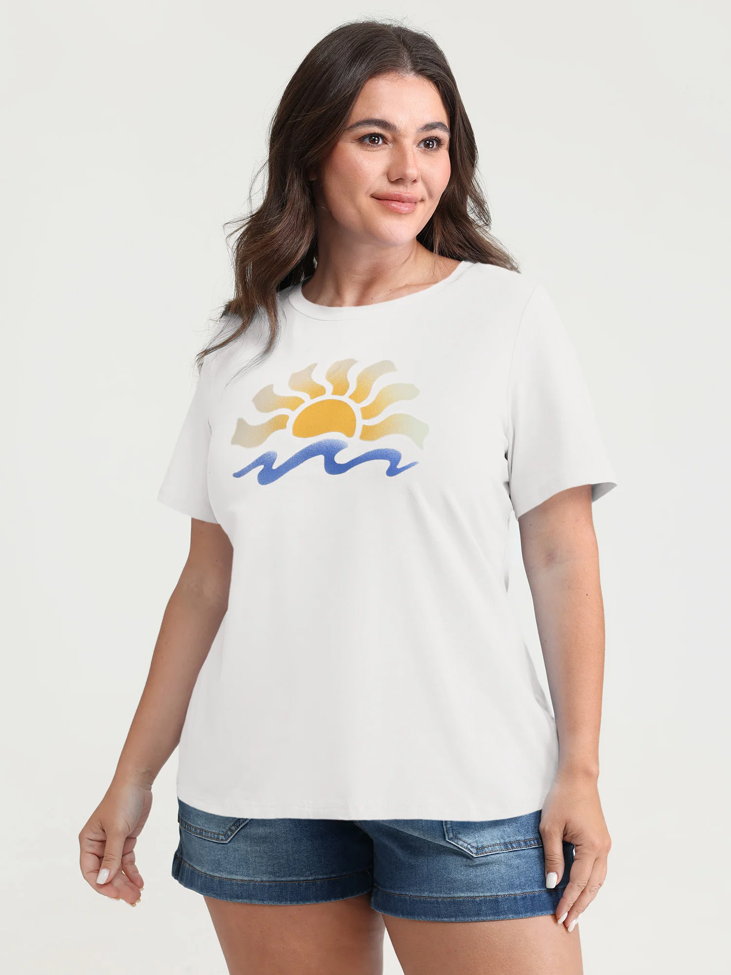 Cotton Sun Approved Crew Neck T-Shirt - Image 15