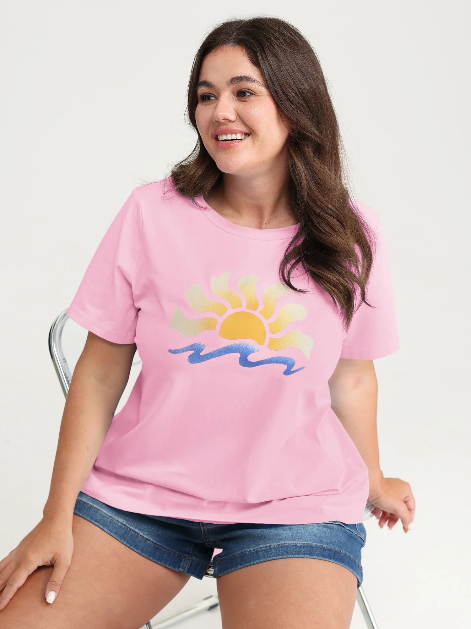 Cotton Sun Approved Crew Neck T-Shirt - Image 8