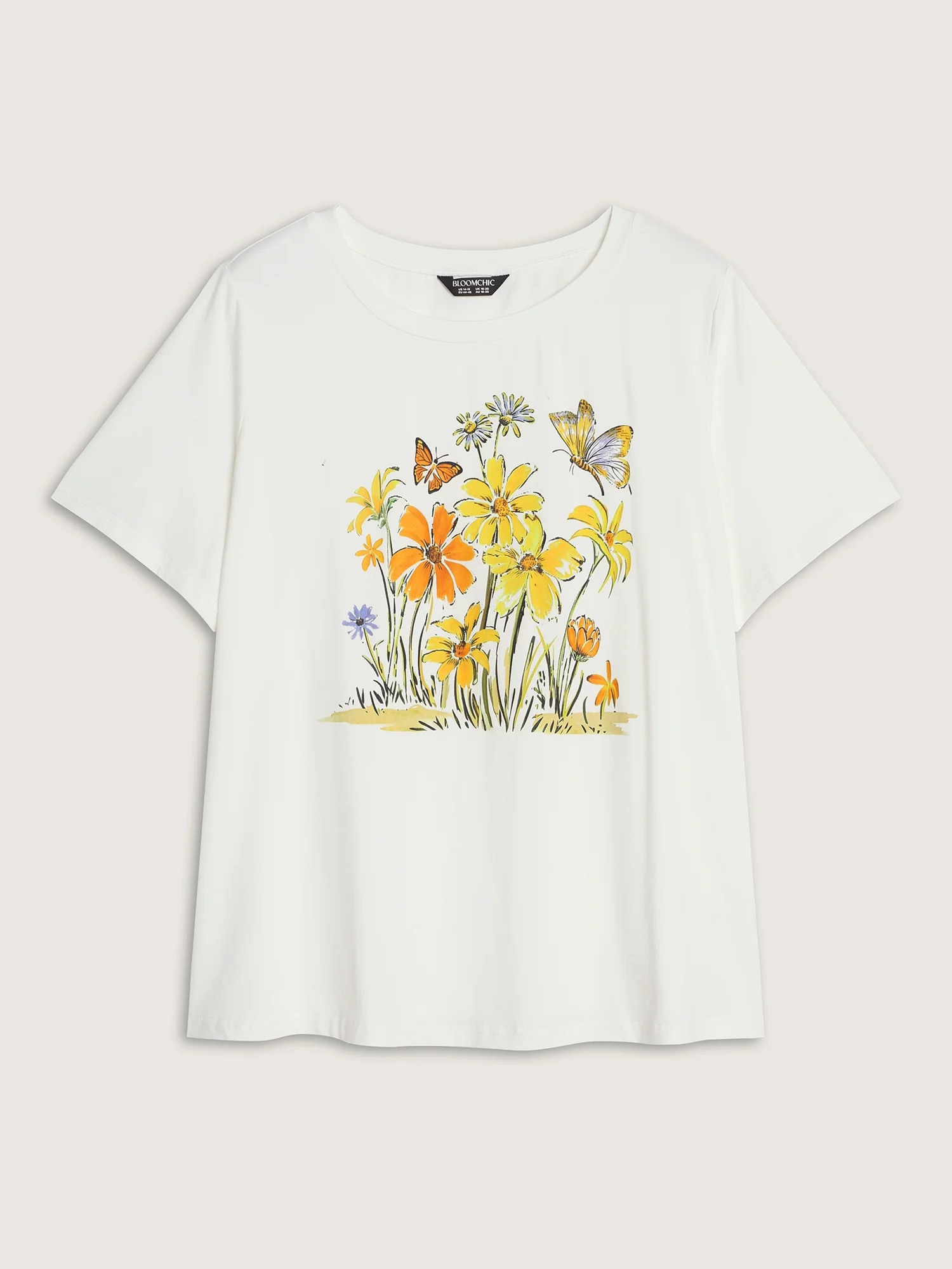 Cotton Sunkissed Floral Print T-Shirt - Image 6