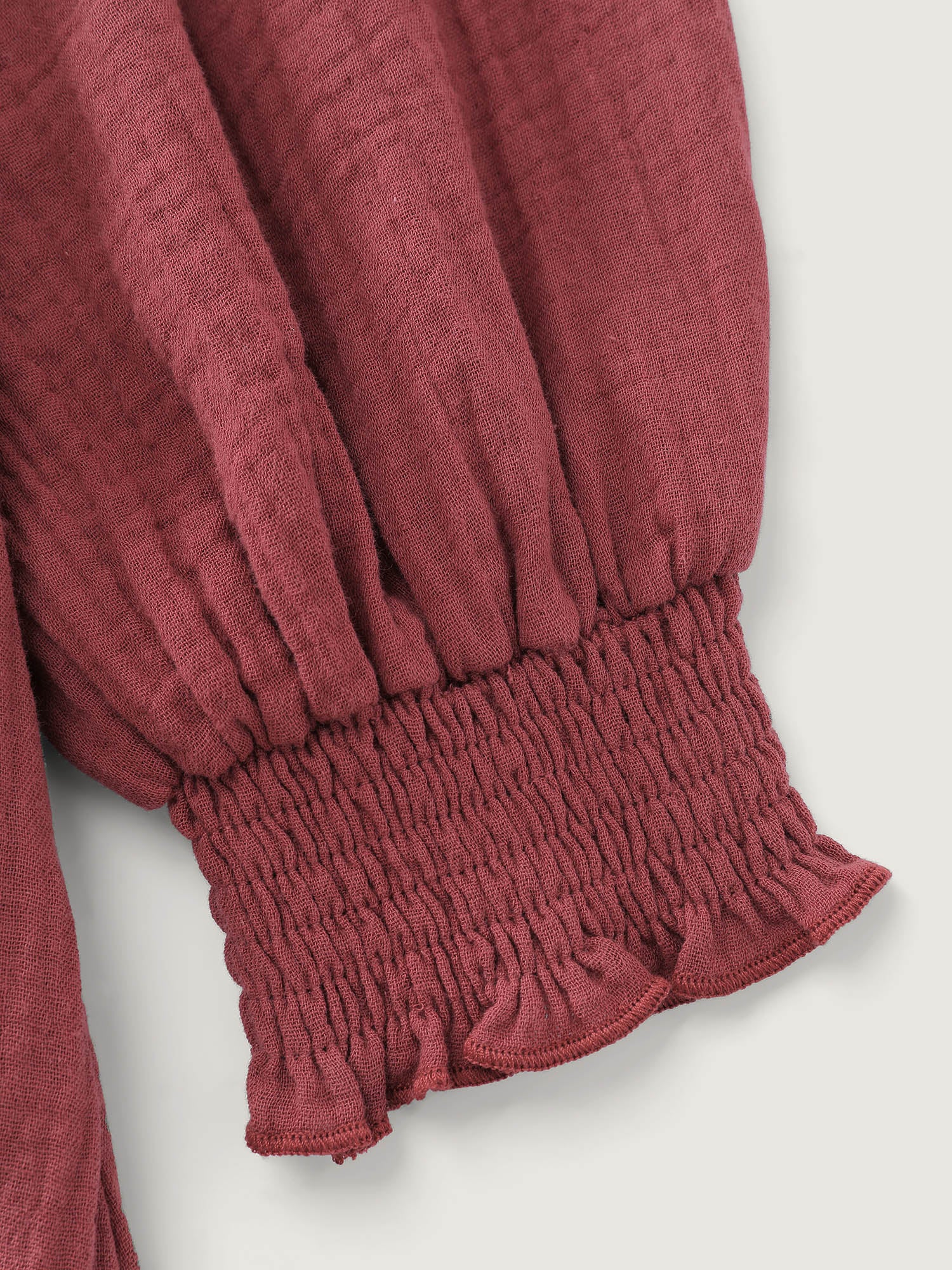 Cotton Textured Belted Pockets Maxi Dress - Image 5