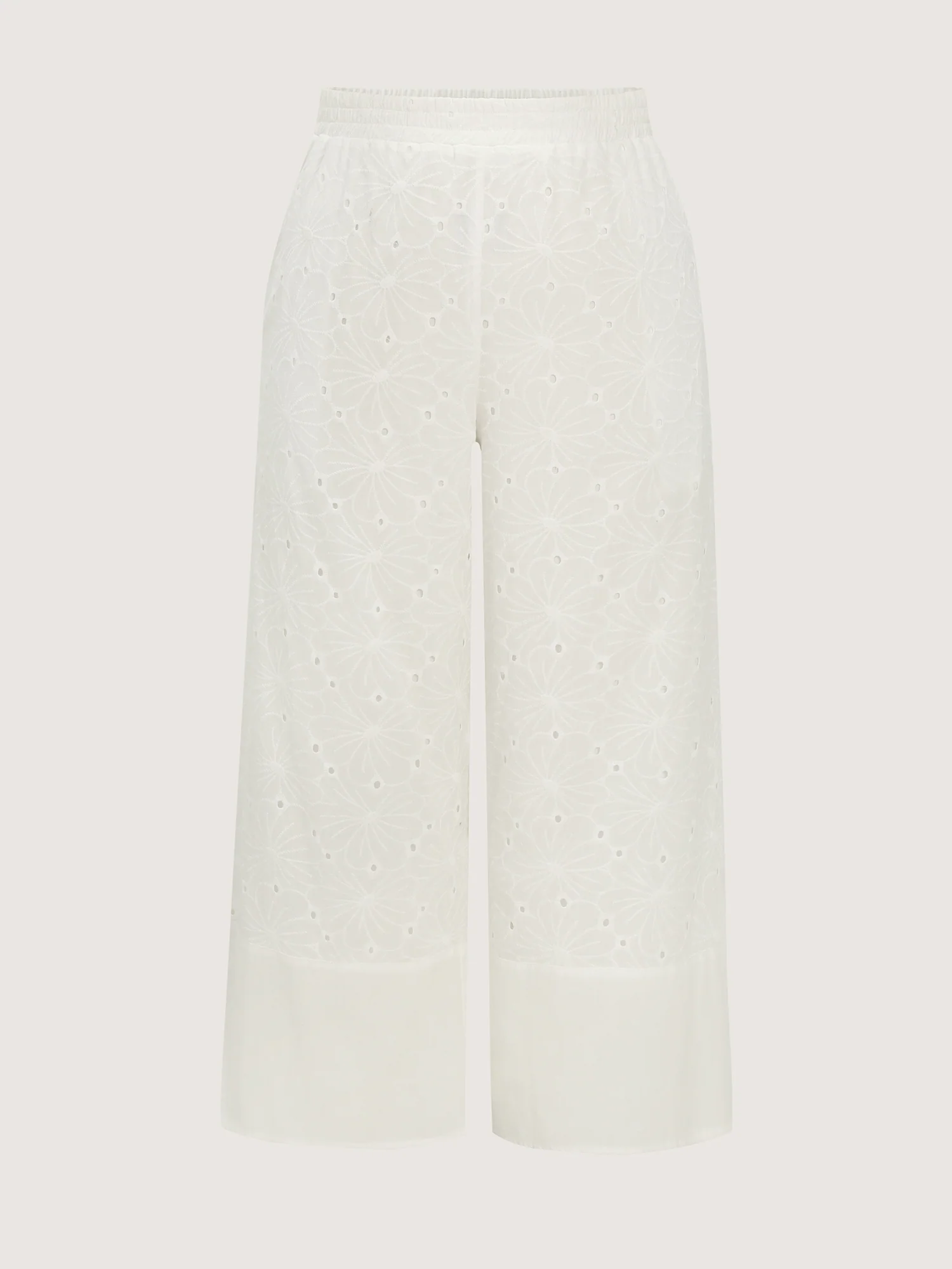 Cotton Textured Pocket Wide Leg Pants - Image 7
