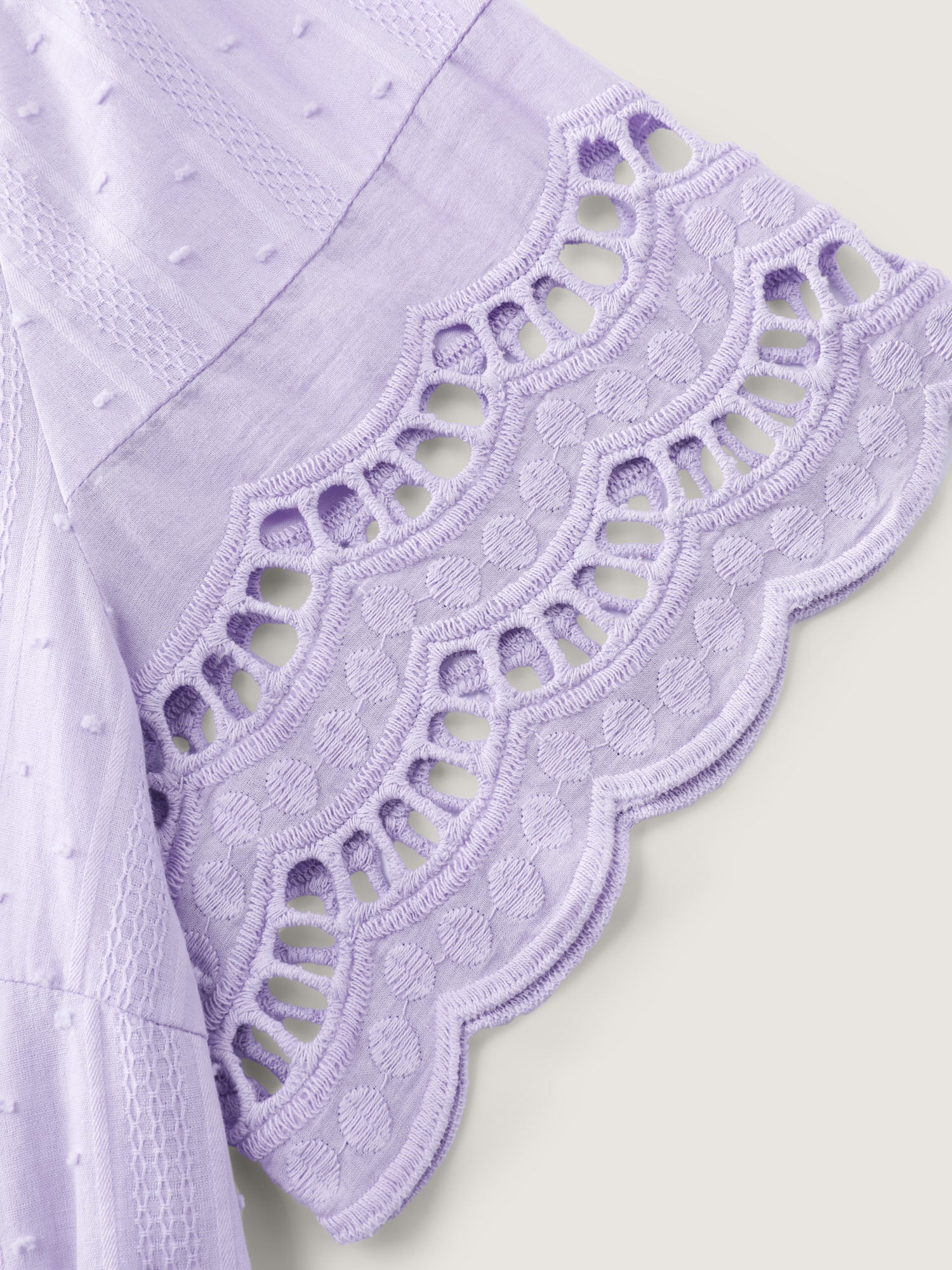 Cotton Textured Tiered Blouse - Image 5