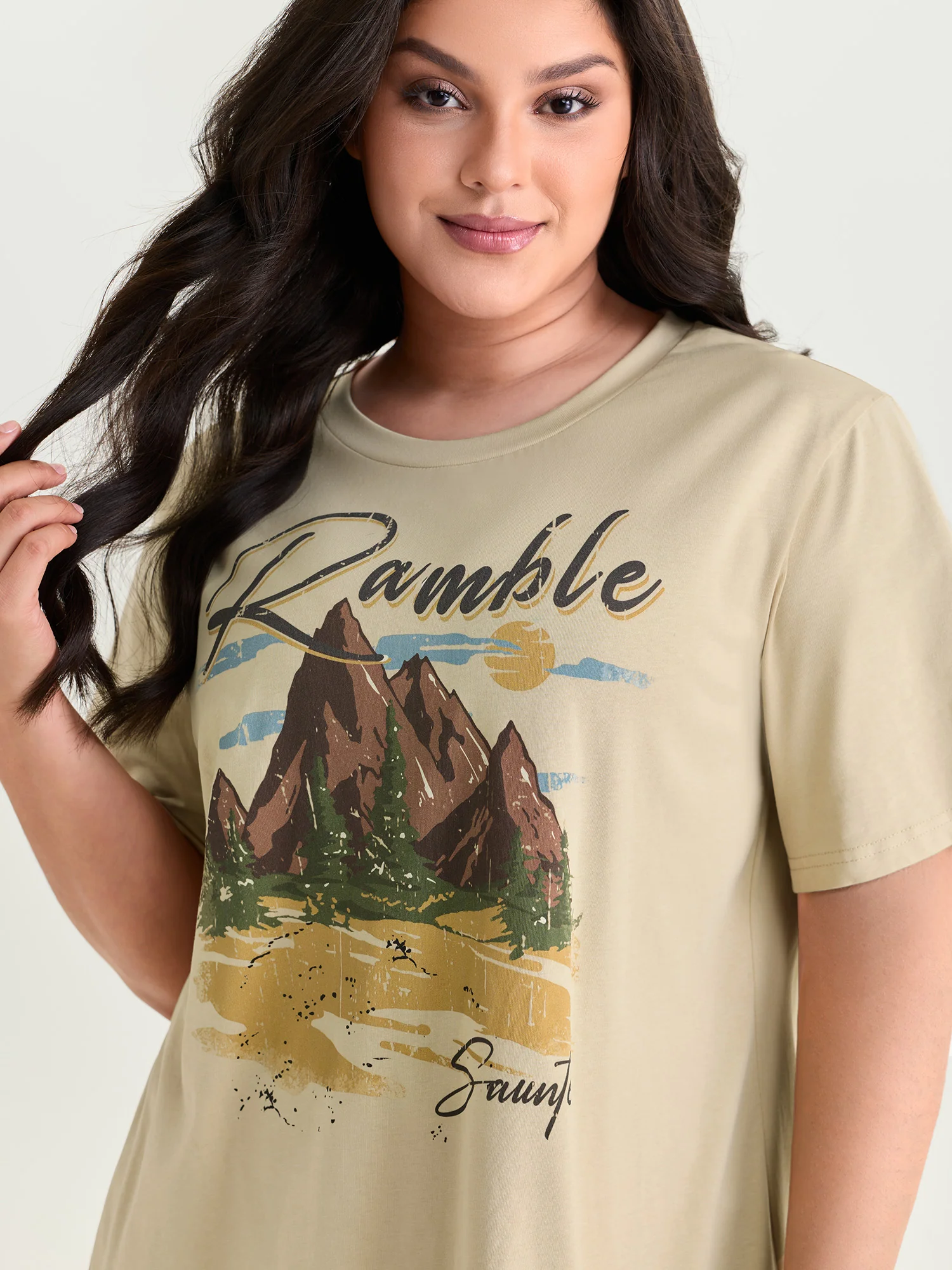 Cotton Vacation-Ready Print T-Shirt - Image 2