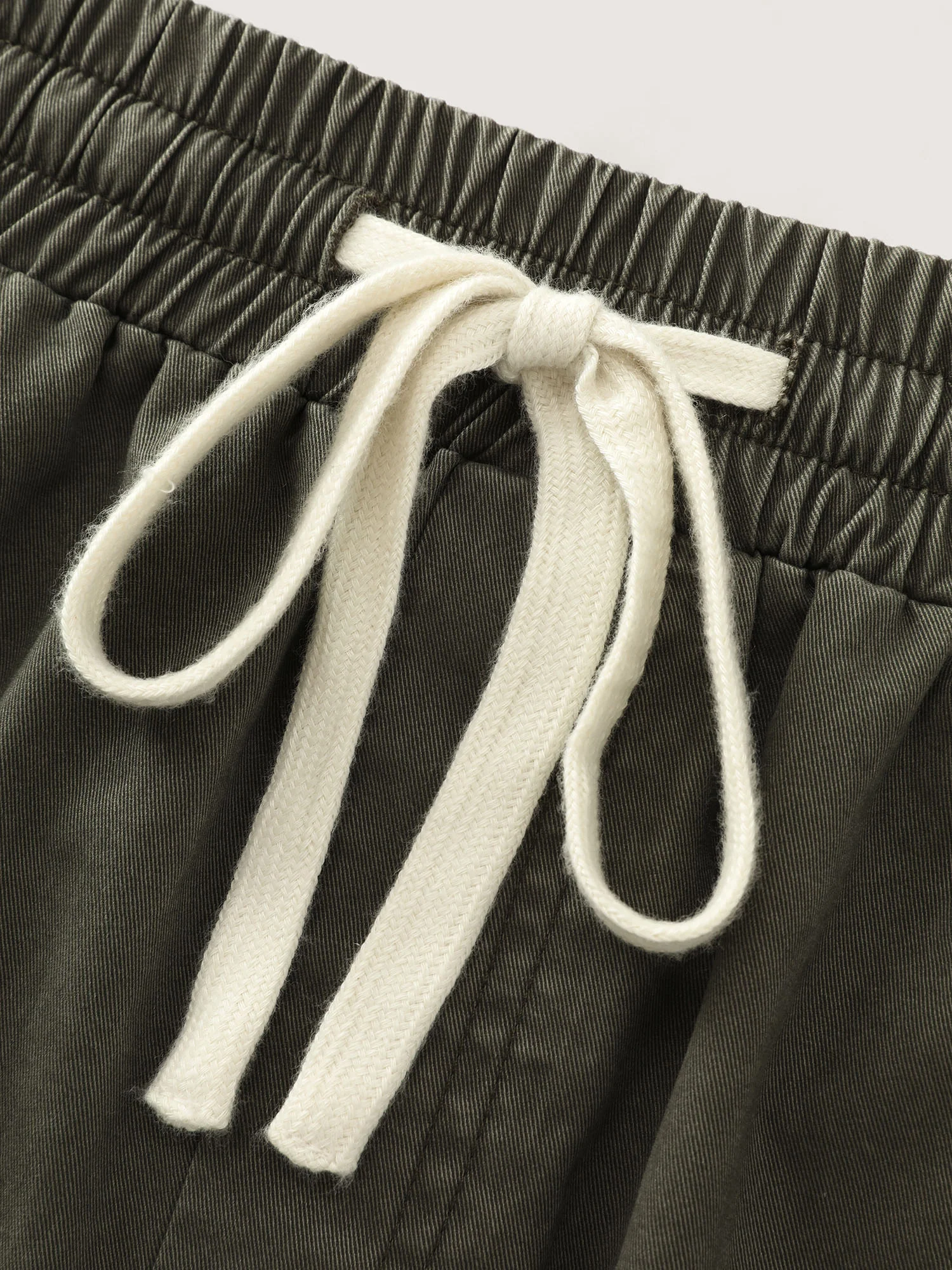 Cotton Washed And Distressed Straight-Leg Shorts - Image 7