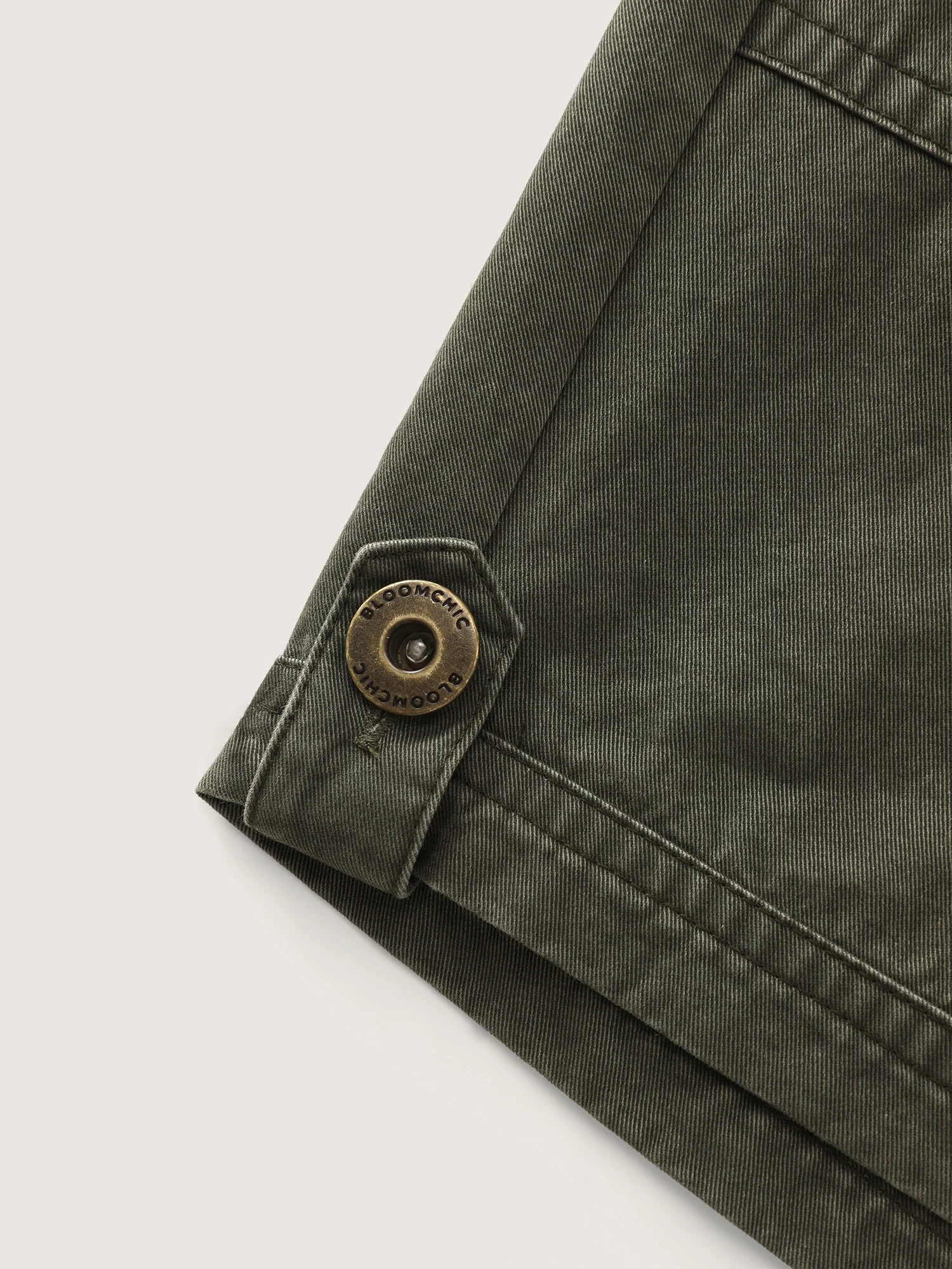 Cotton Washed And Distressed Straight-Leg Shorts - Image 8