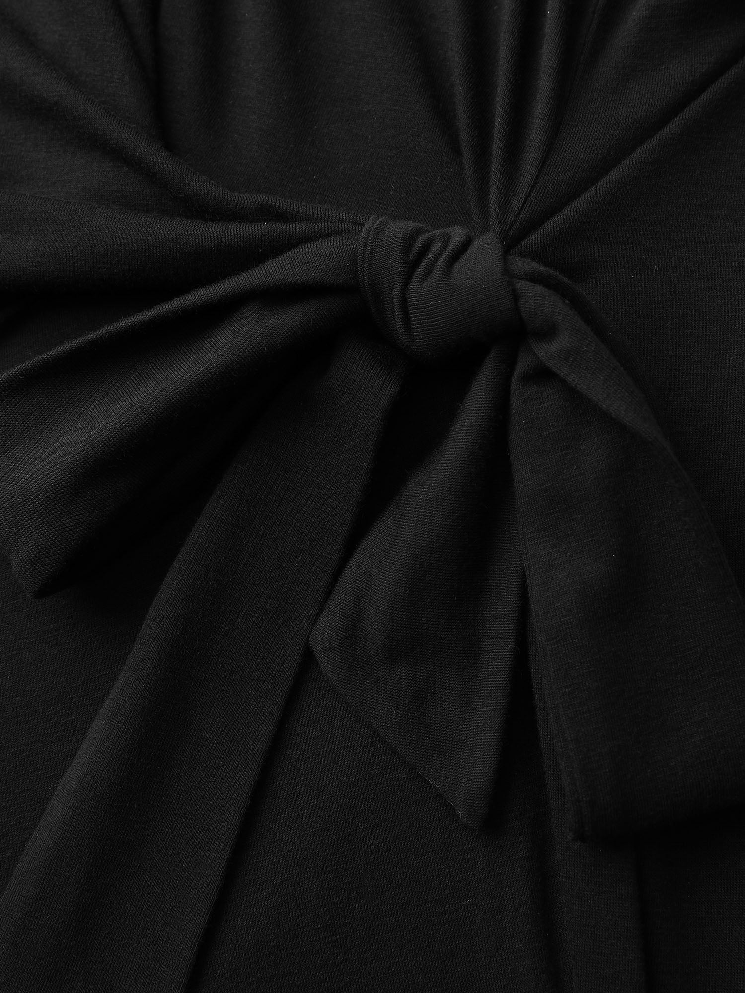 Cowl Neckline Knotted Knit Tank Top - Image 5