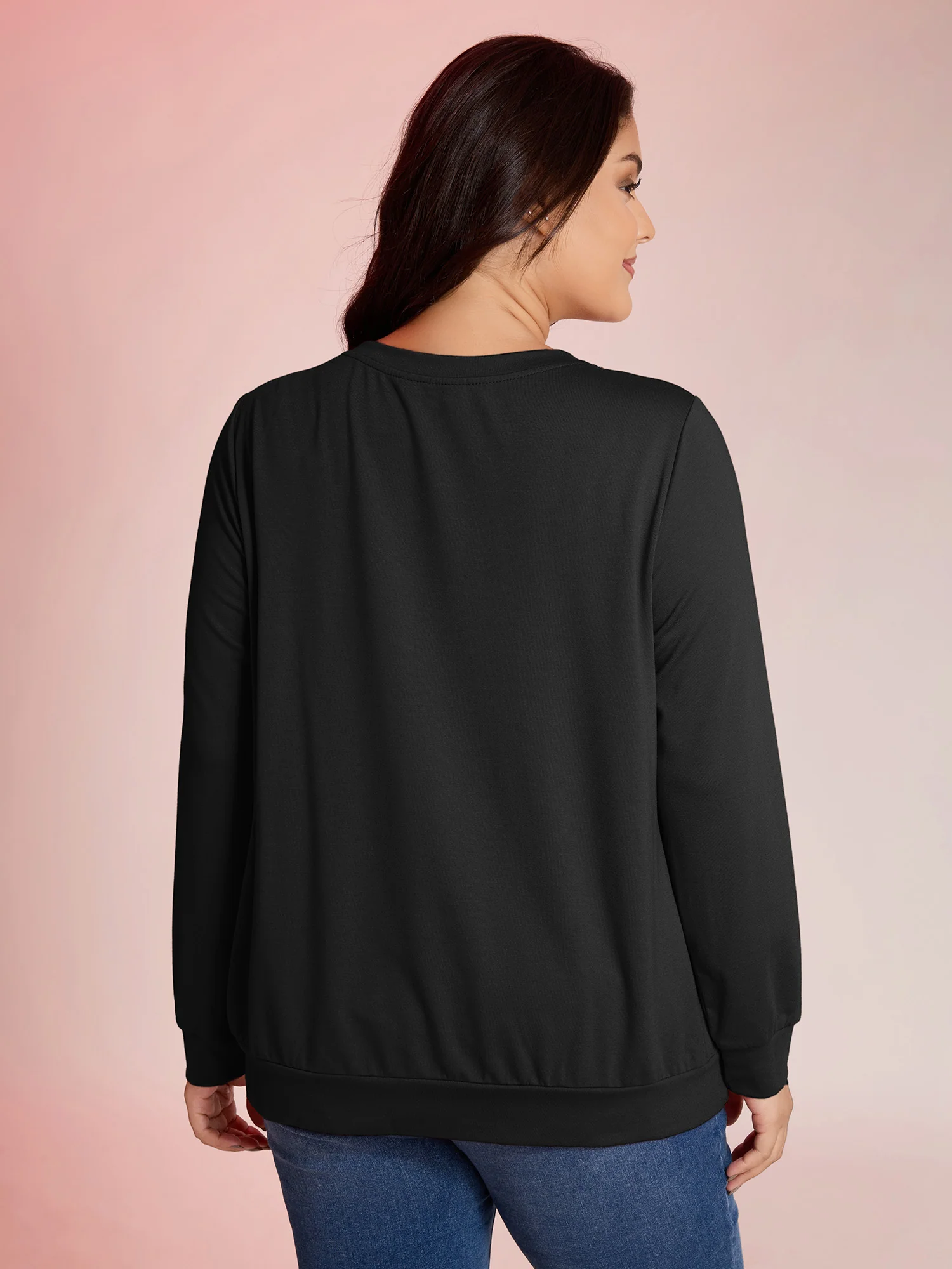 Cozy Hauntings Stretchy Hem Sweatshirt - Image 4