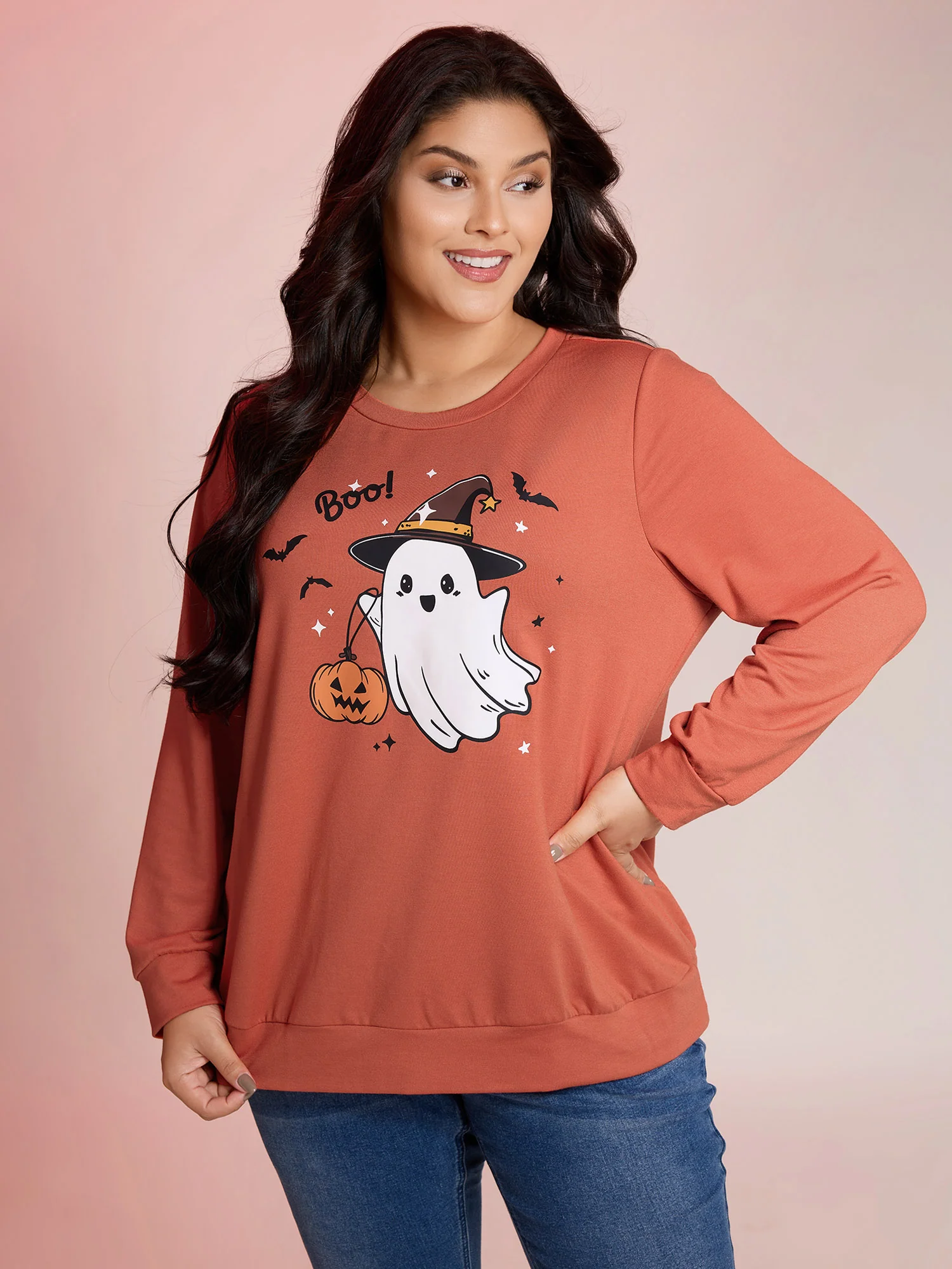 Cozy Hauntings Stretchy Hem Sweatshirt - Image 6