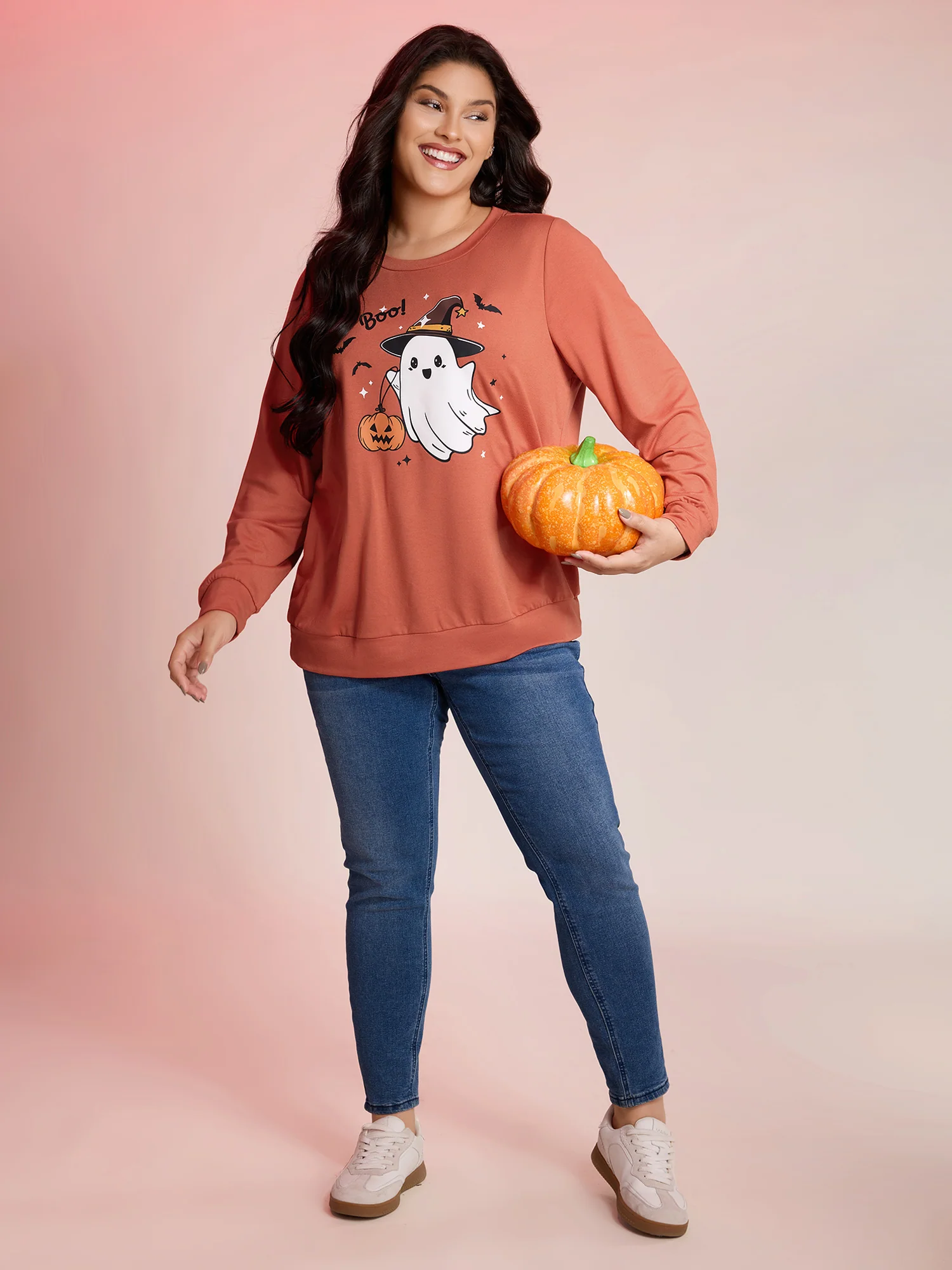 Cozy Hauntings Stretchy Hem Sweatshirt - Image 7