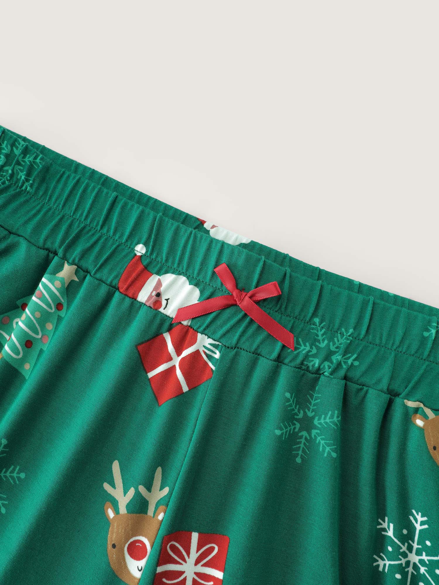 Cozy Holiday Print Lounge Bottoms - Image 7
