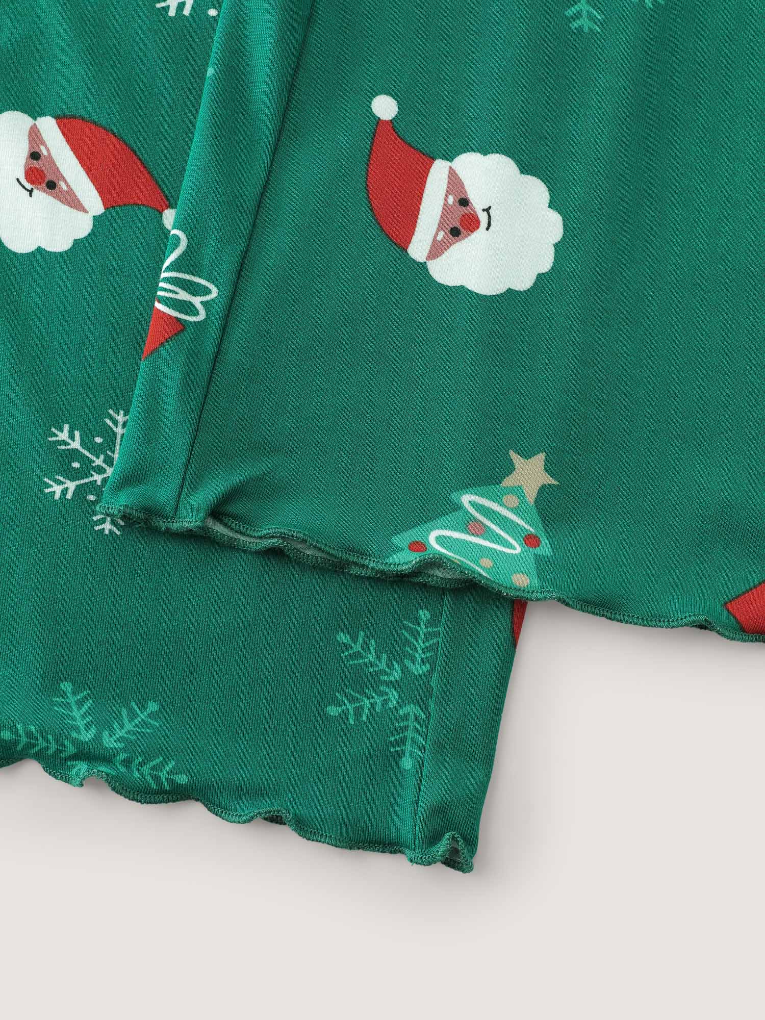 Cozy Holiday Print Lounge Bottoms - Image 8