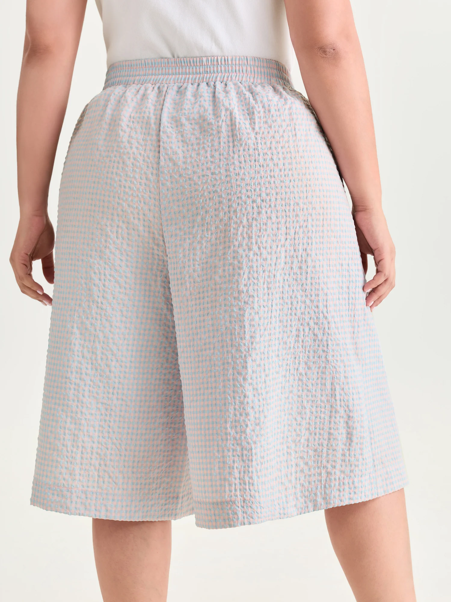 Cozy Wide-Leg Plain Cropped Lounge Pants - Image 5