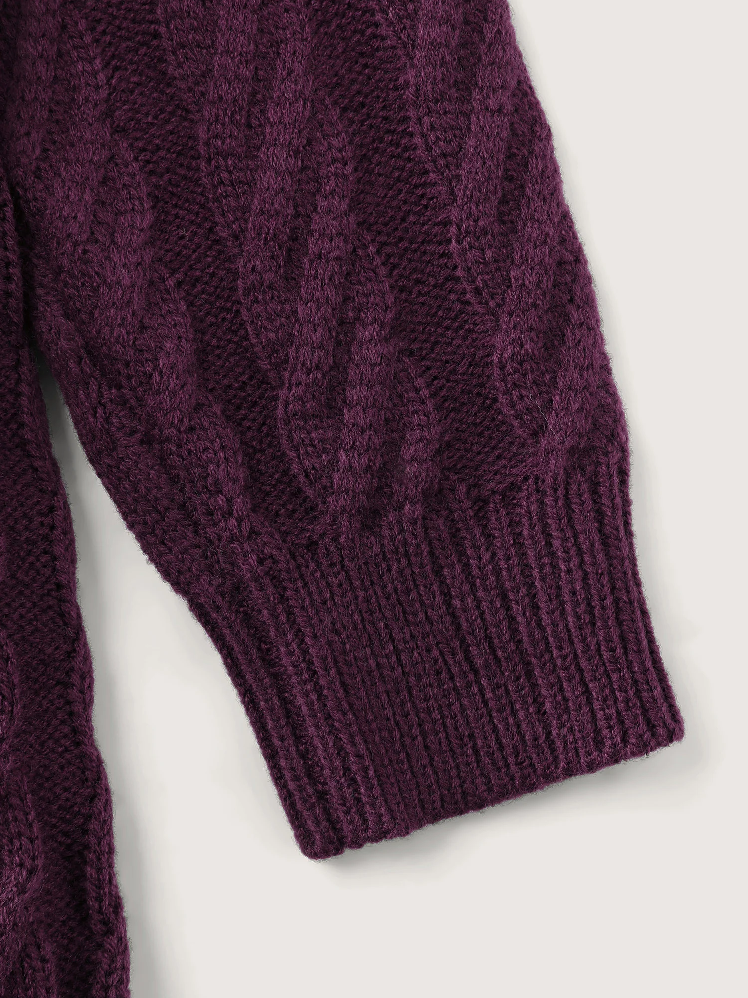 Crew Neck Cable Texture Sweater Dress - Image 6