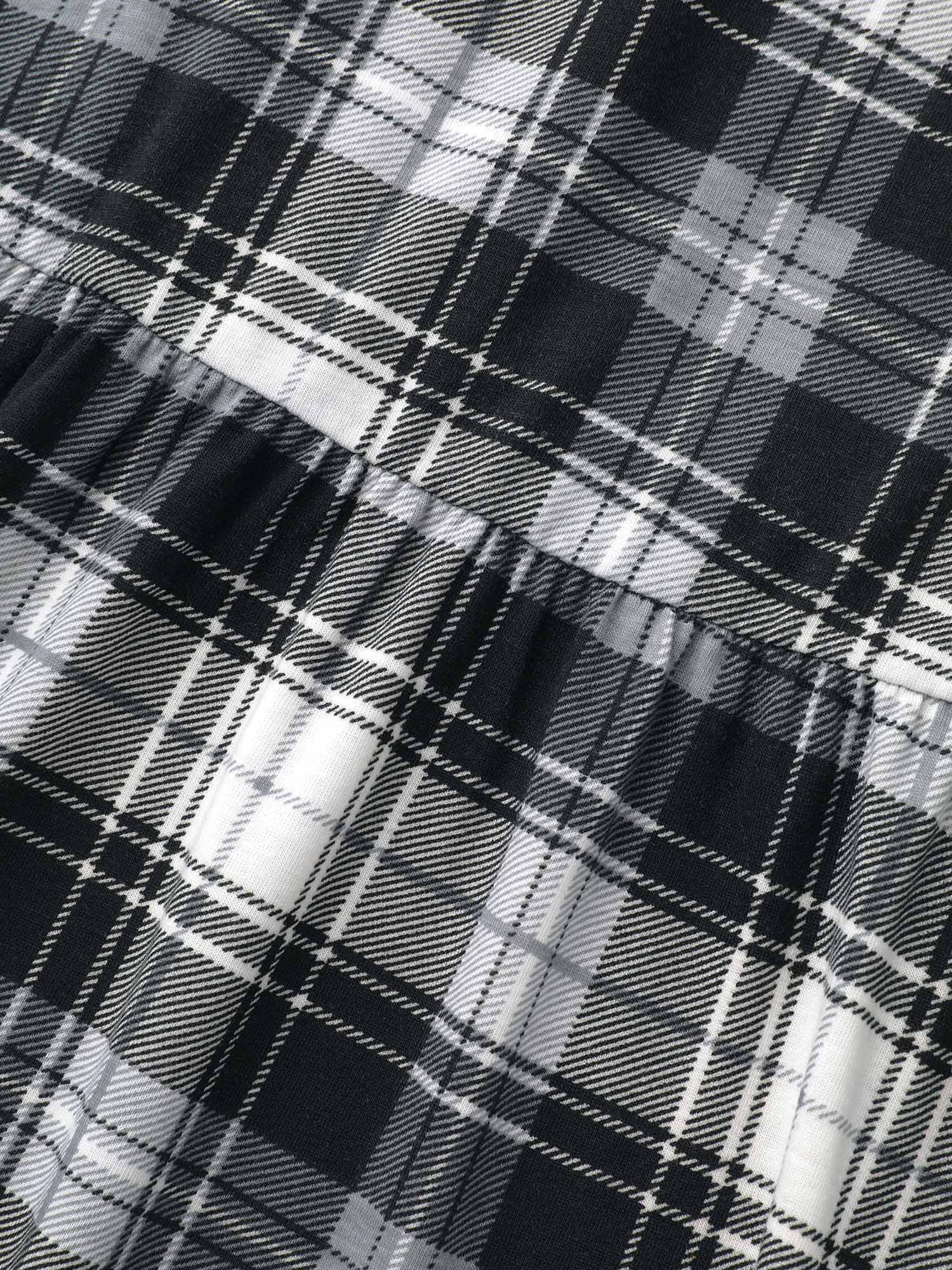 Crew Neck Gingham Pocket Dress - Image 6