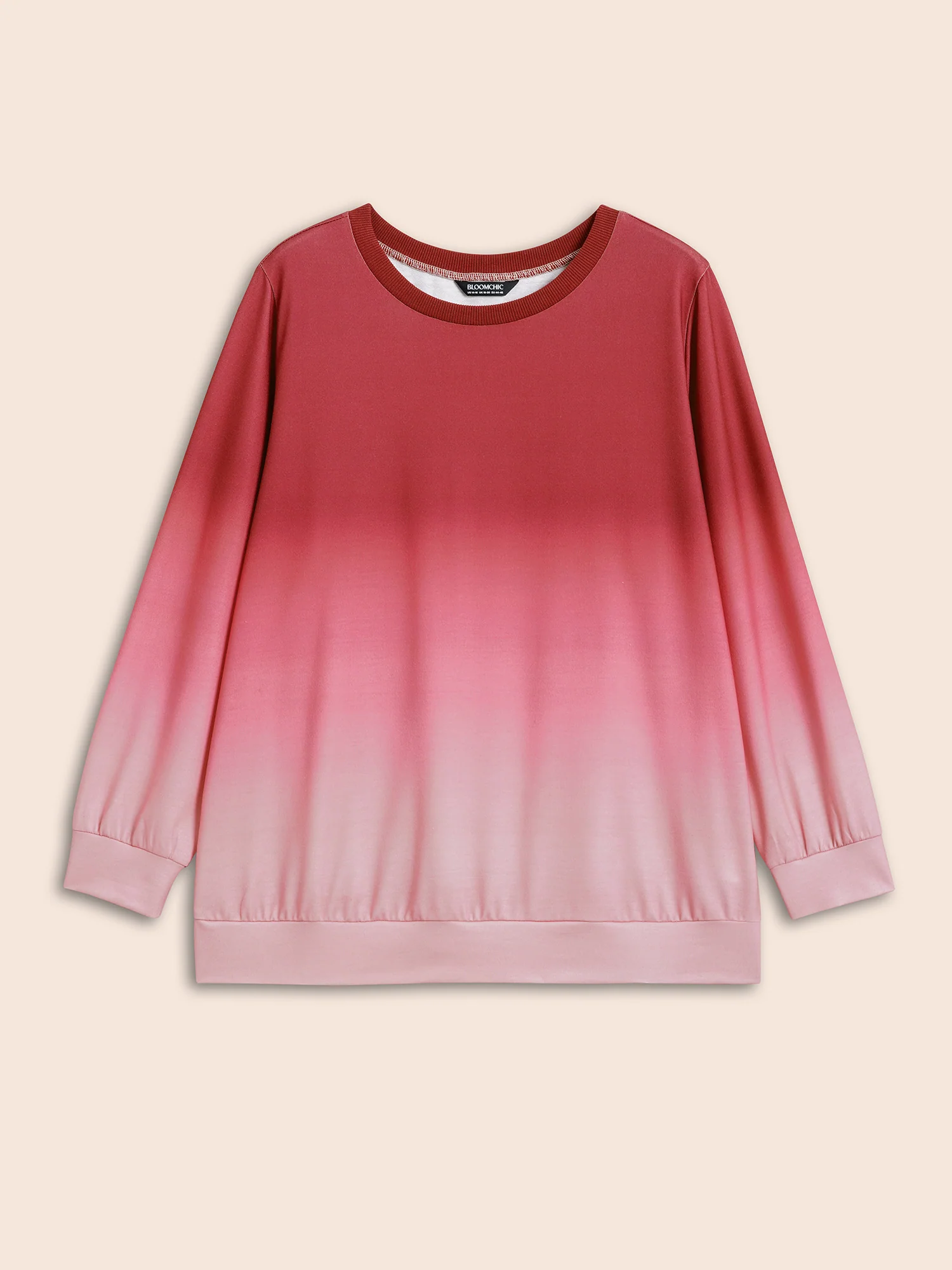 Crew Neck Ombre Sweatshirt - Image 8