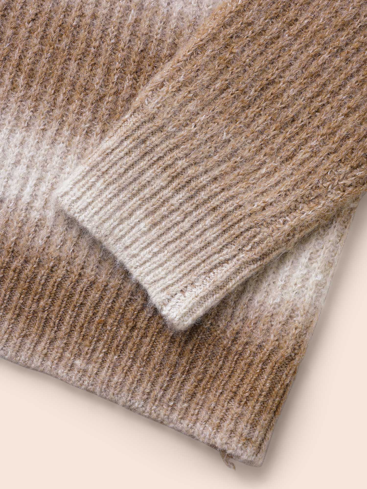 Crew Neck Textured Drop Shoulder Pullover - Image 6