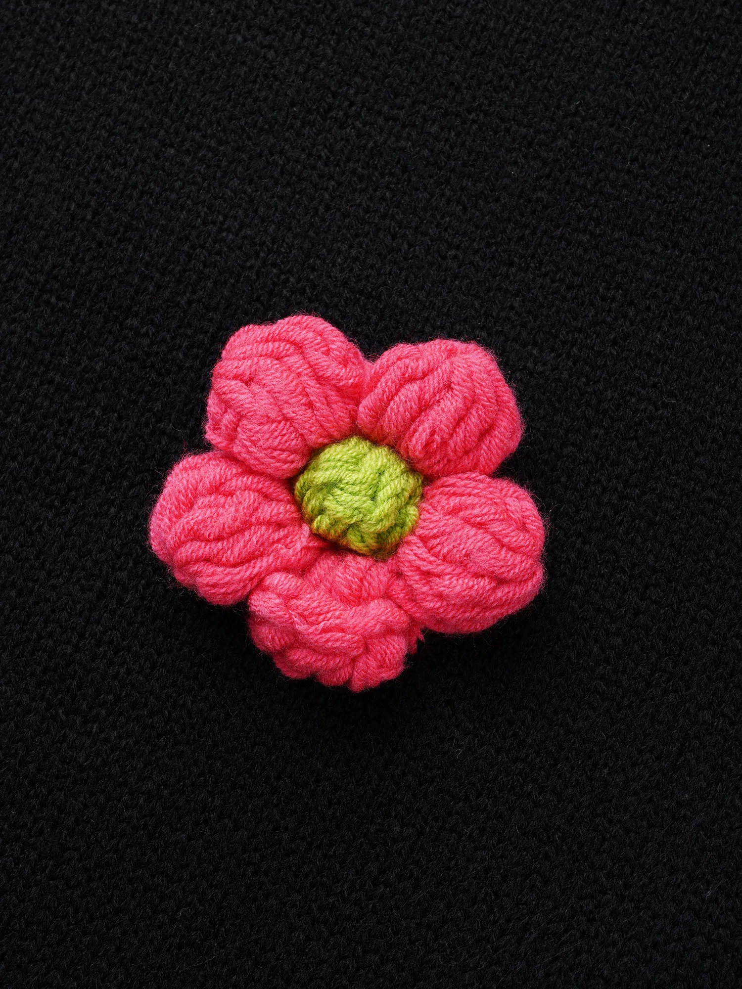 Crochet Floral Drop Shoulder Sleeve Pullover - Image 6
