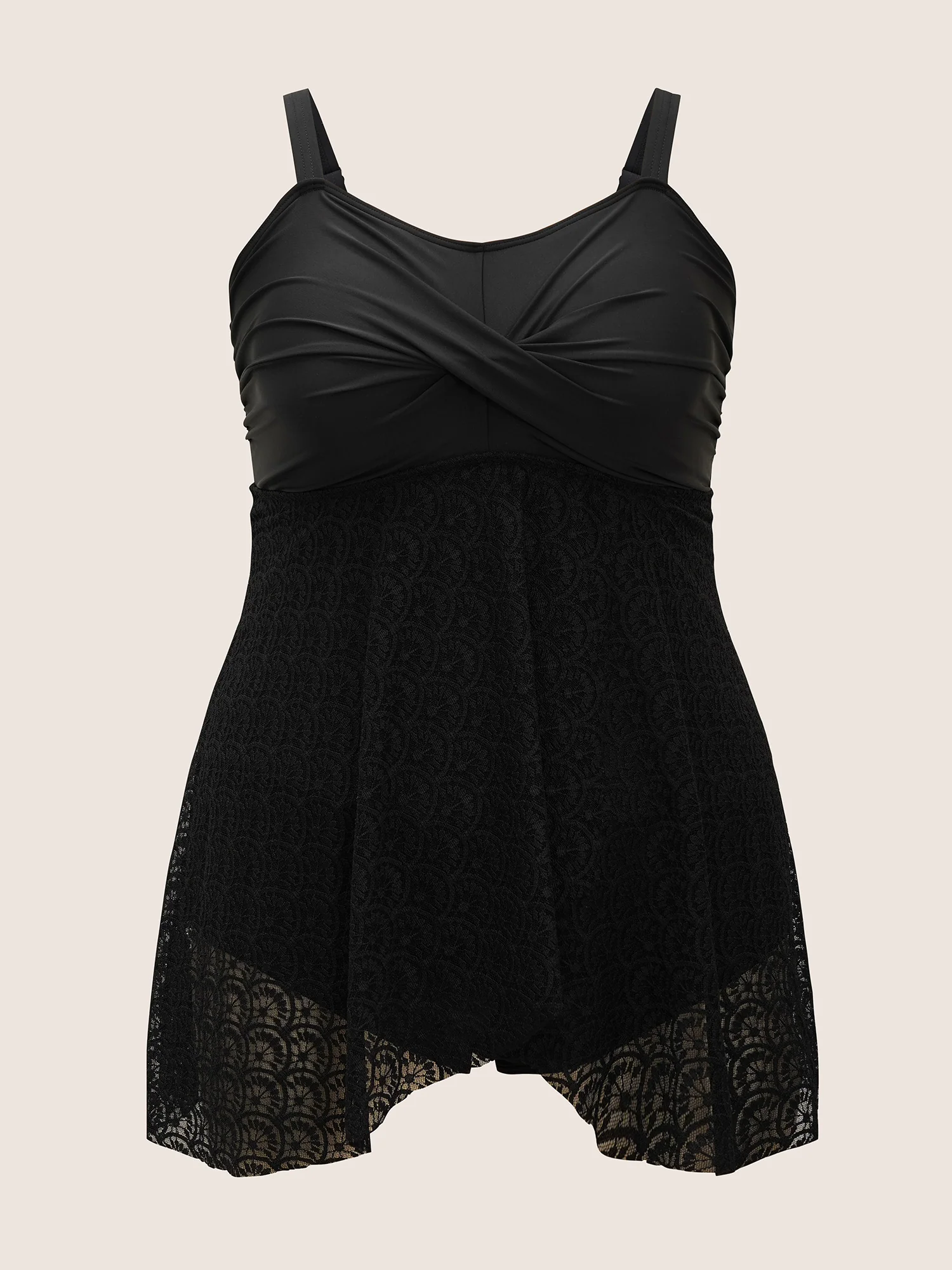 Crochet Lace Mesh Twist Swim Dress - Image 8