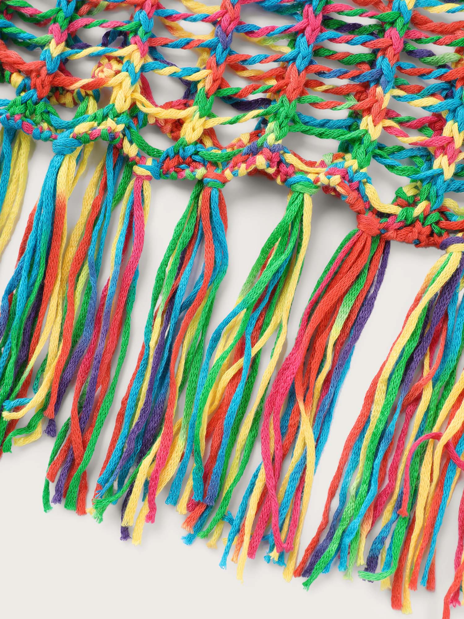 Crocheted Sheer Colorful Swim Cover-Up - Image 5