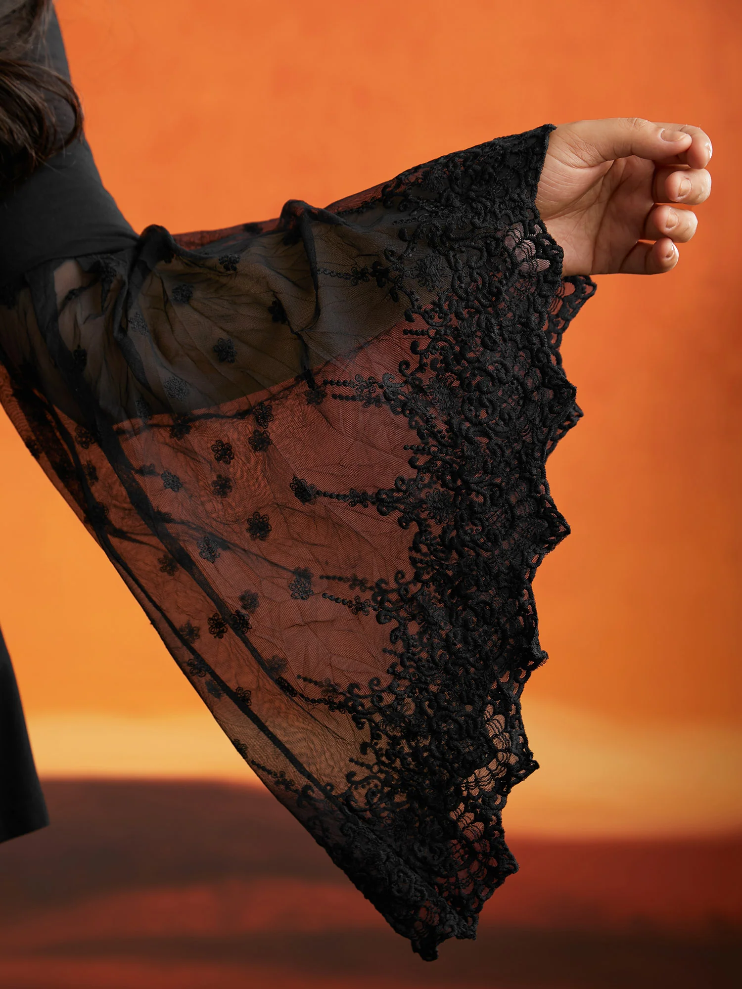 Cross Front Bell Sleeve Top - Image 3