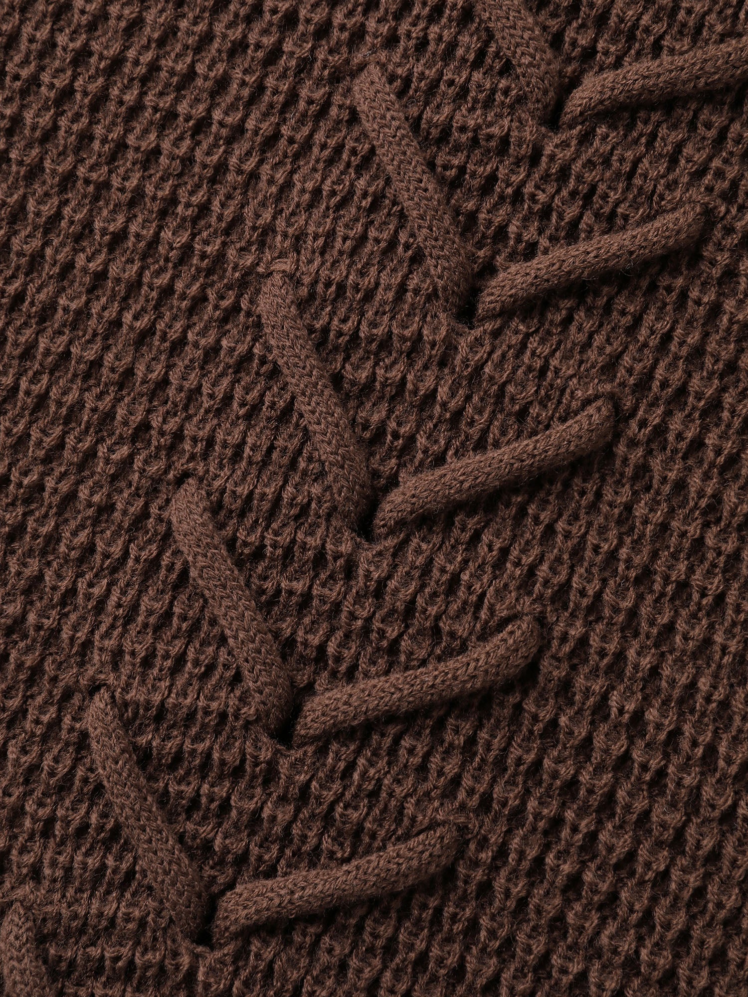 Crossover Textured Balloon Sleeve Pullover - Image 5