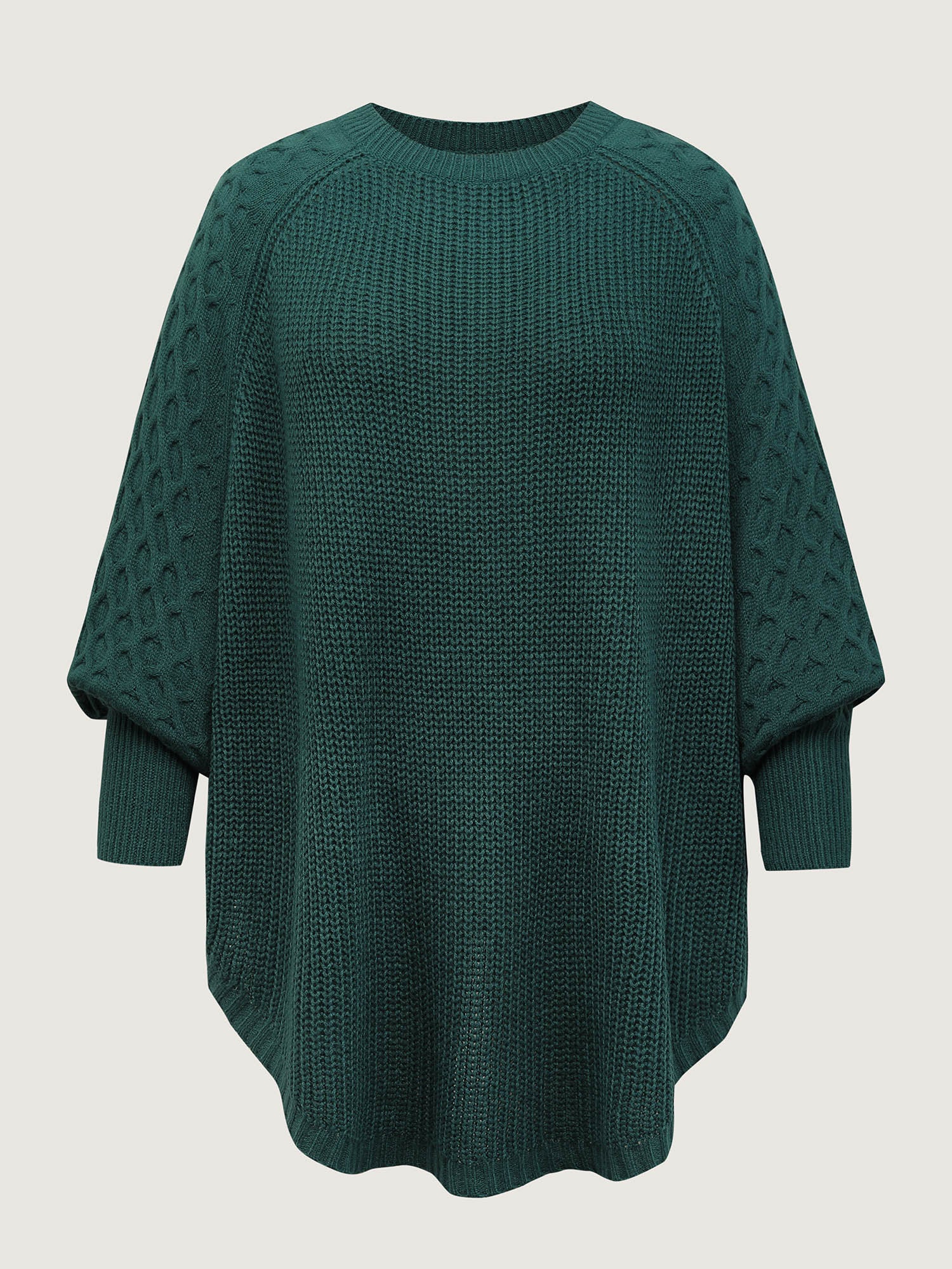 Curvy Hem Bat-Wing Sleeve Pullover - Image 8