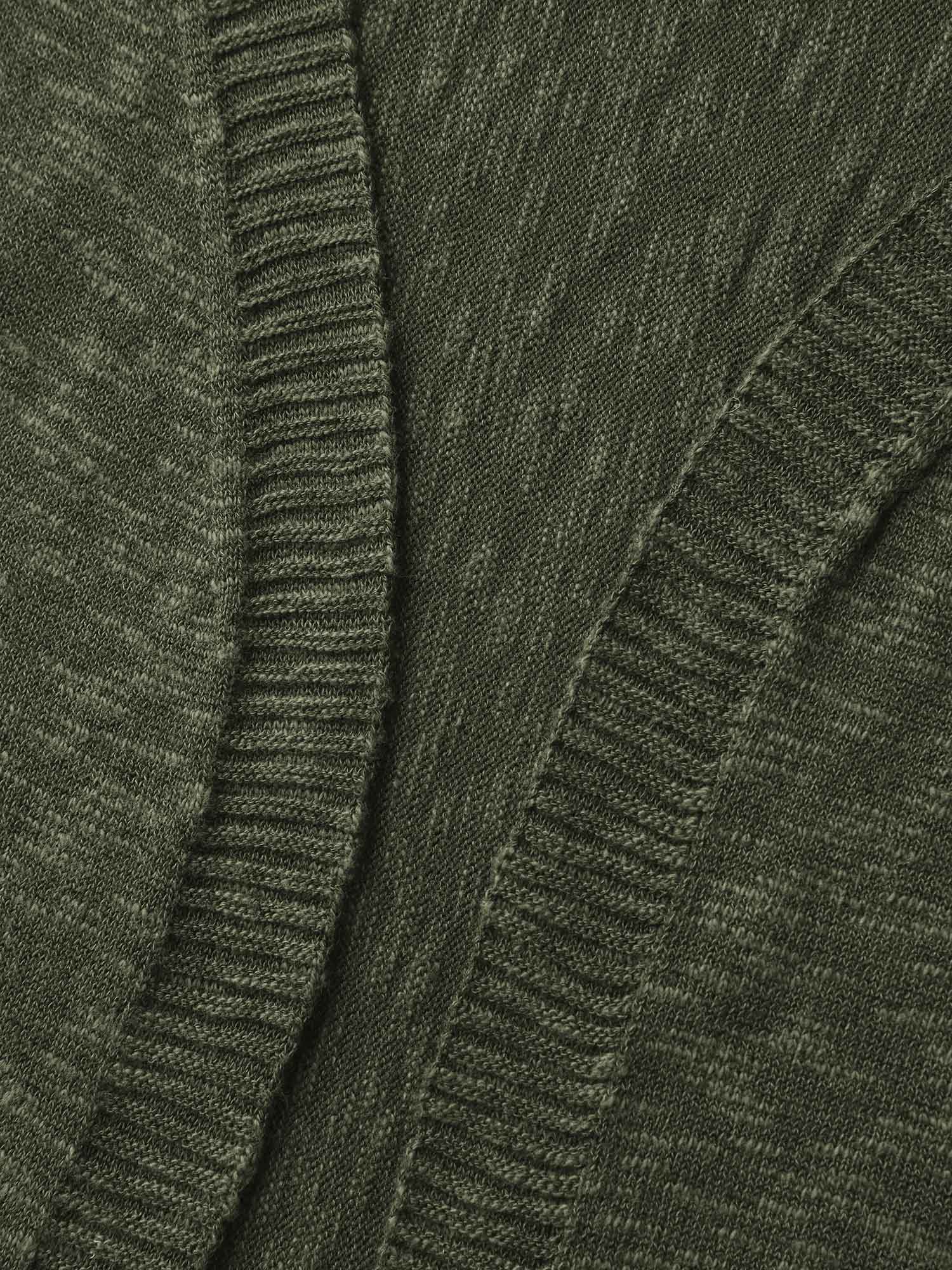 Curvy Hem Solid Open-Front Lightweight Cardigan - Image 5